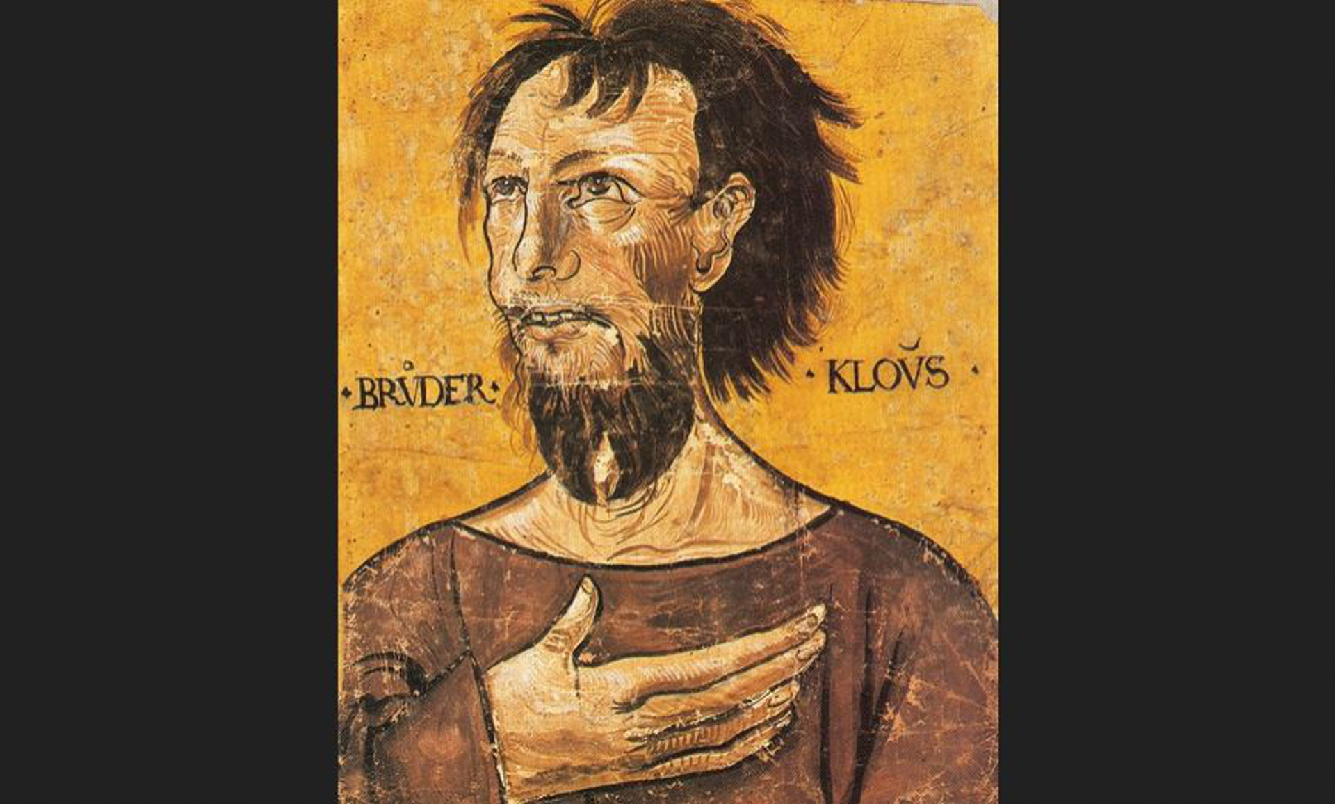 Un des tous premiers portraits de Saint Nicolas de Flue
