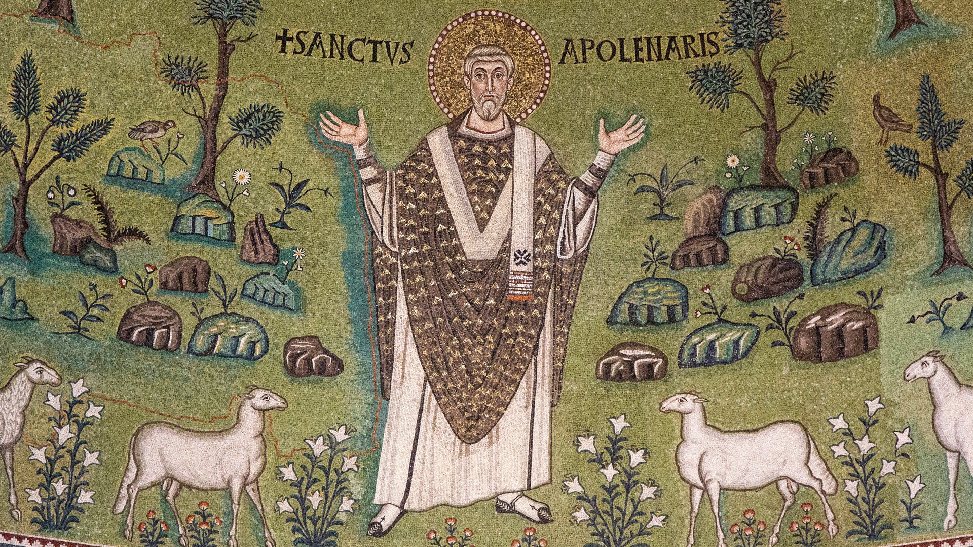 Saint-Apollinaire de Ravenne portant le pallium (Photo:Lawrence OP/Flickr/CC BY-NC-D 2.0)