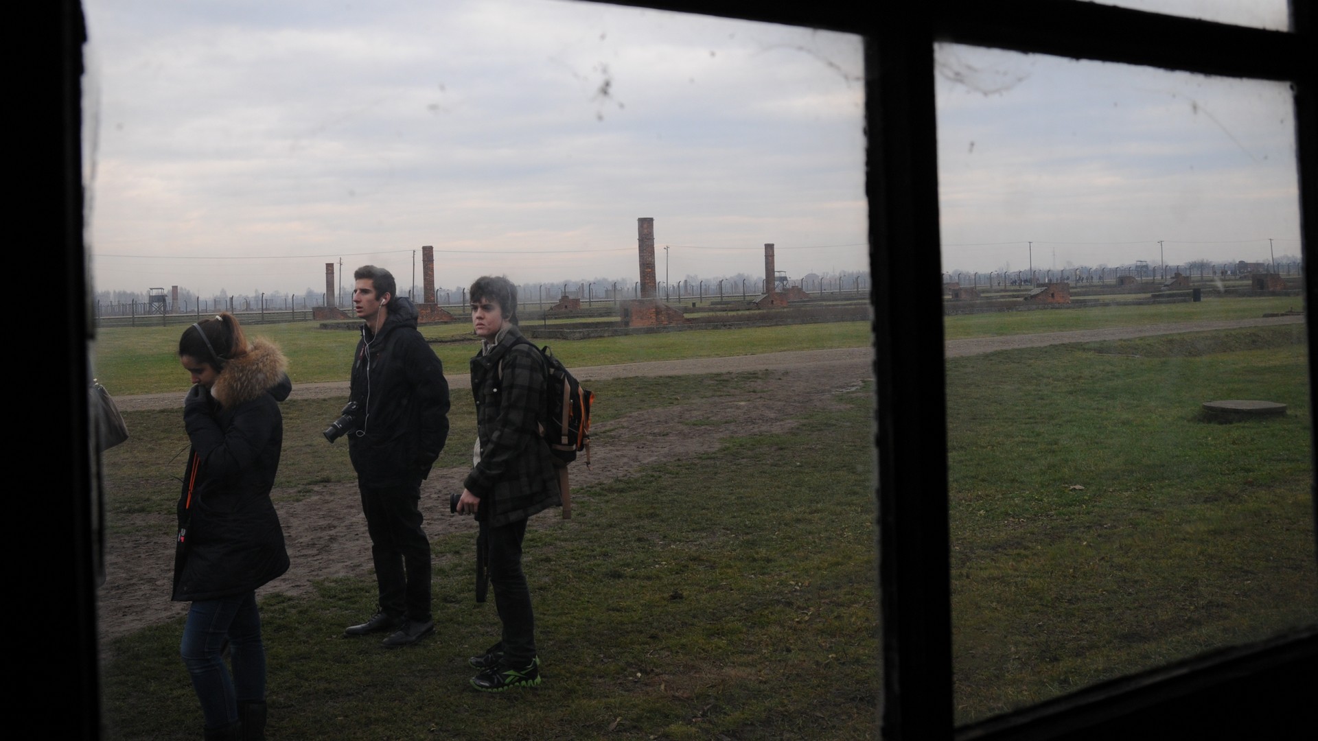 Le camp de concentration d'Auschwitz-Birkenau (photo Maurice Page) 