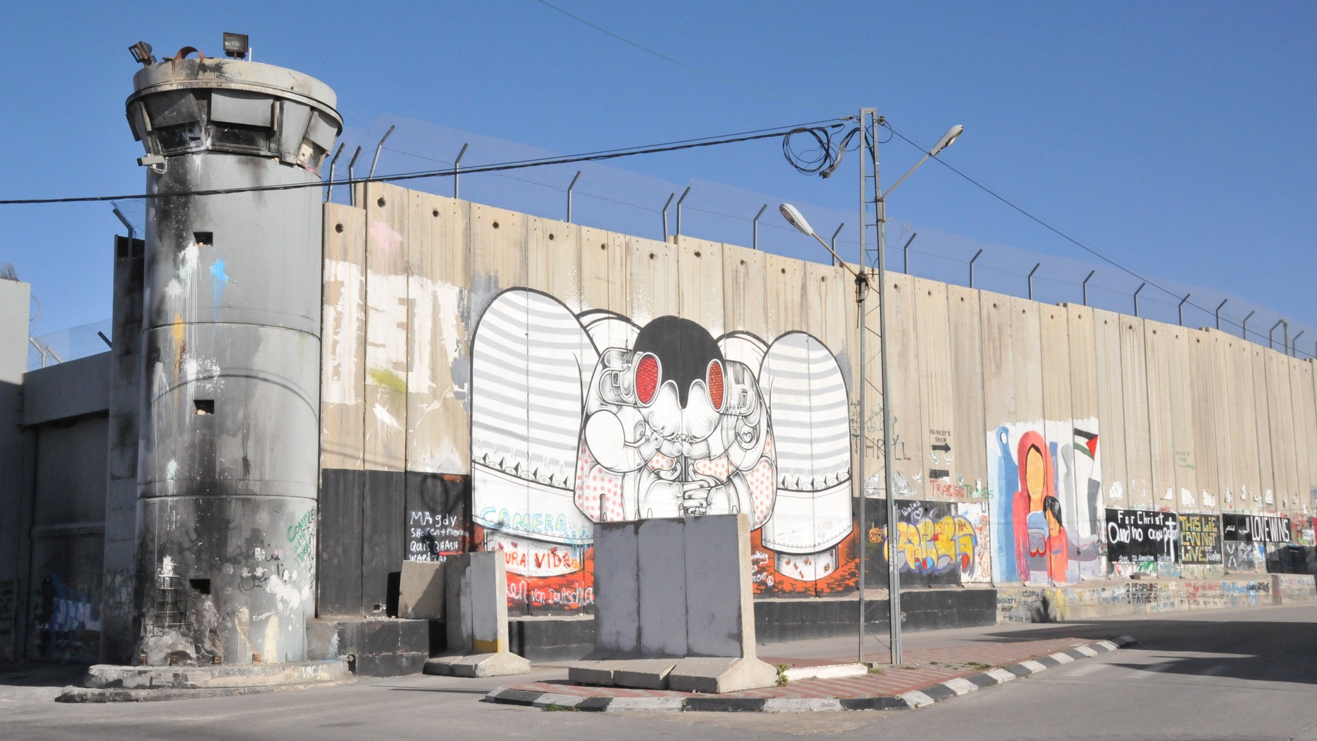Bethléem, le mur de séparation (photo Maurice Page 2014)