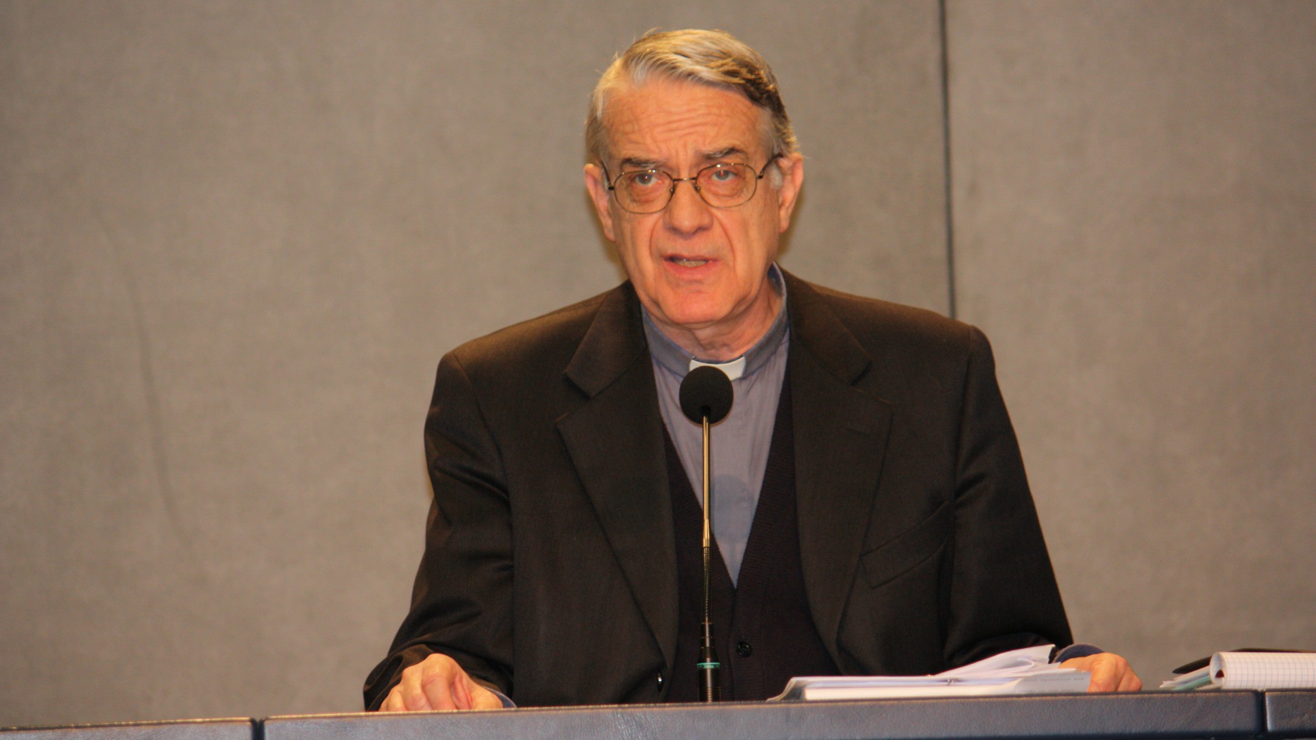Le Père Federico Lombardi. (Photo: Bernard Bovigny / 2010)
