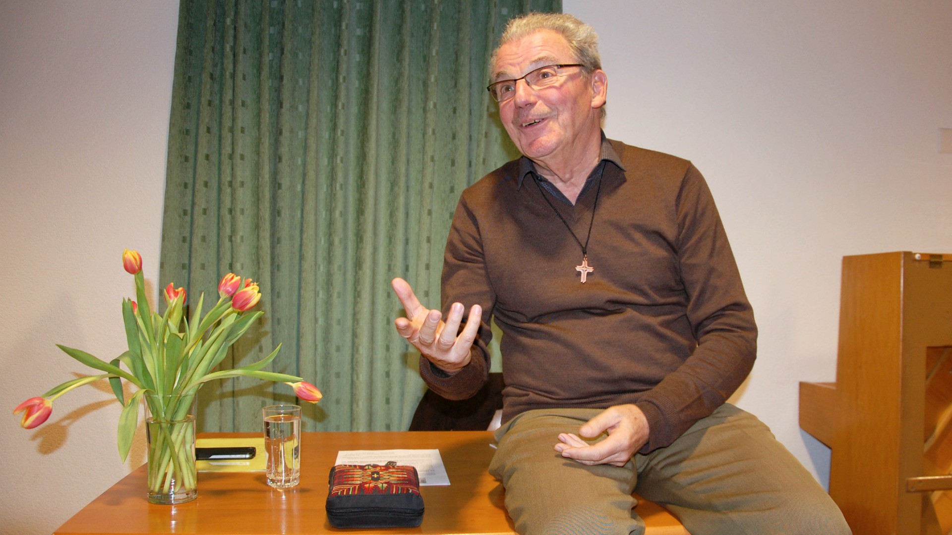 Jean-Bernard Livio, directeur de Notre-Dame de la Route, est prêt à gérer l'accueil de réfugiés (Photo: Jacques Berset) 