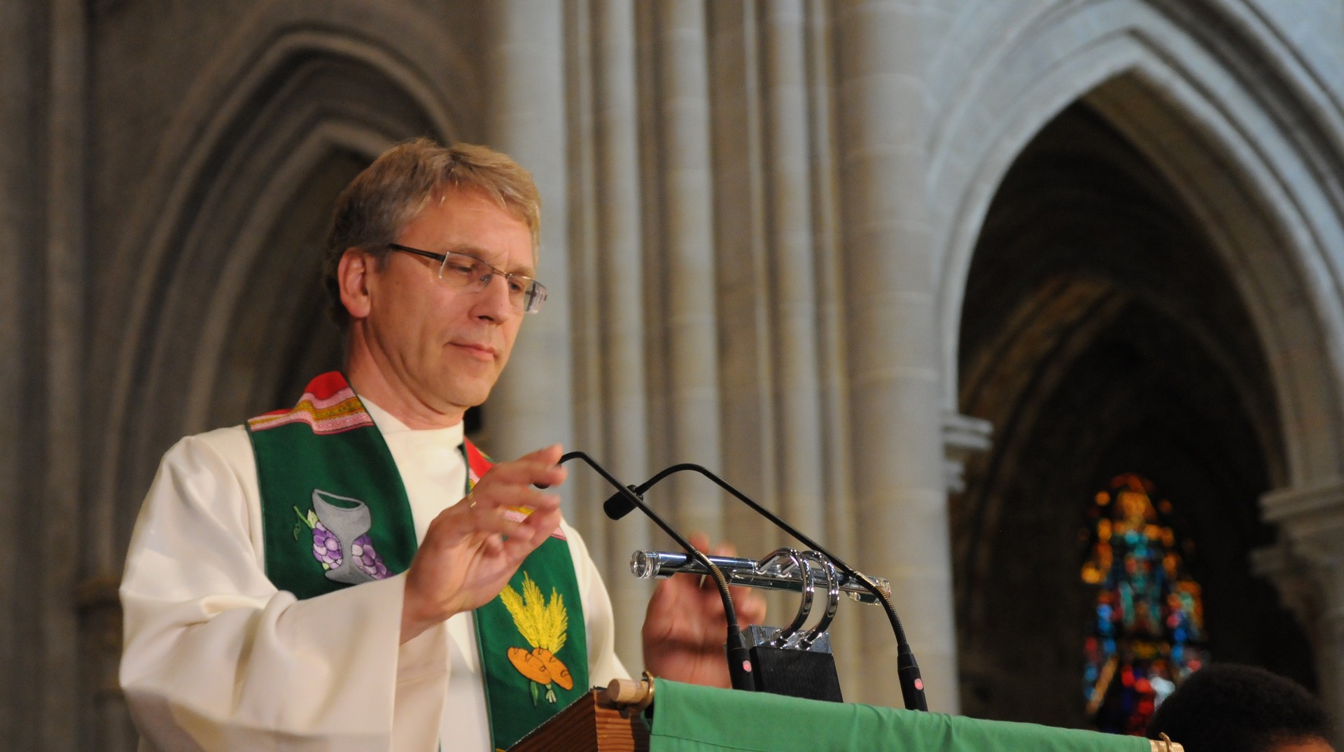 Le pasteur Olav Fykse Tveit, secrétaire général du Conseil Œcuménique des Eglises (COE)  à Genève (Photo: Maurice Page) 