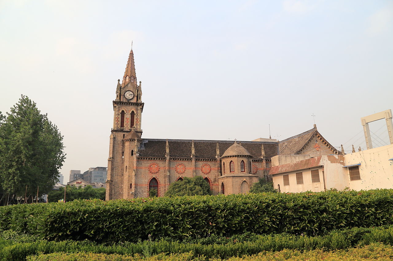 La cathédrale de Niingbo, dans la province du Zhe Jiang, au sud de la Chine a été construite en 1872 (photo wikipedia) 