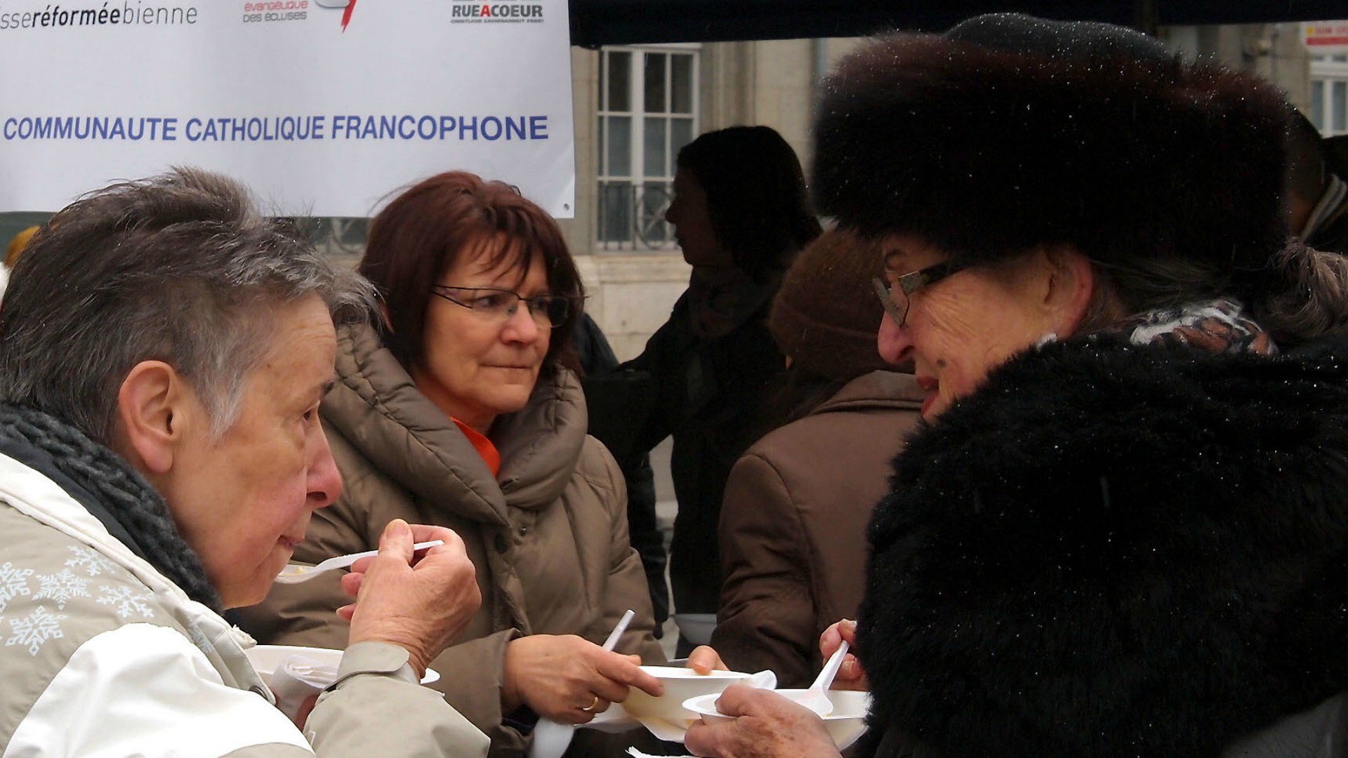 La soupe des Eglises chrétiennes du Vendredi Saint à Bienne (Image: Chr. Elmer / Angélus / 2014)