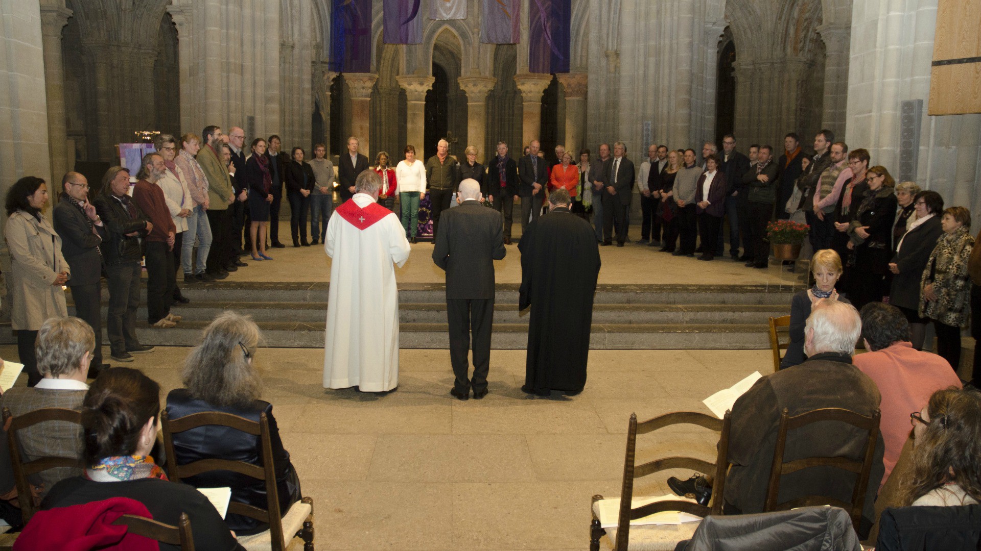 Les Conseils des aumôneries œcuméniques et interreligieuses du canton de Vaud ont été installés en mars 2015 à la cathédrale de Lausanne | ©  Gérard Jaton / EERV