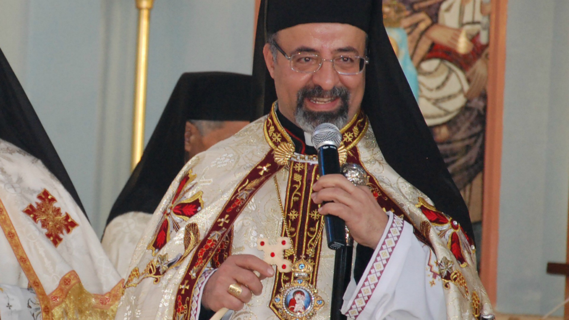 Egypte Mgr Ibrahim Isaac Sidrak, patriarche d'Alexandrie des coptes catholiques  (Photo: Jacques Berset) 