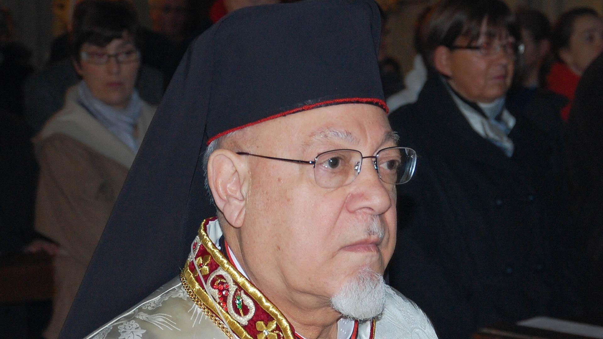 Le cardinal égyptien Antonios Naguib, en 2011, à la cathédrale de Fribourg (photo Jacques Berset) 