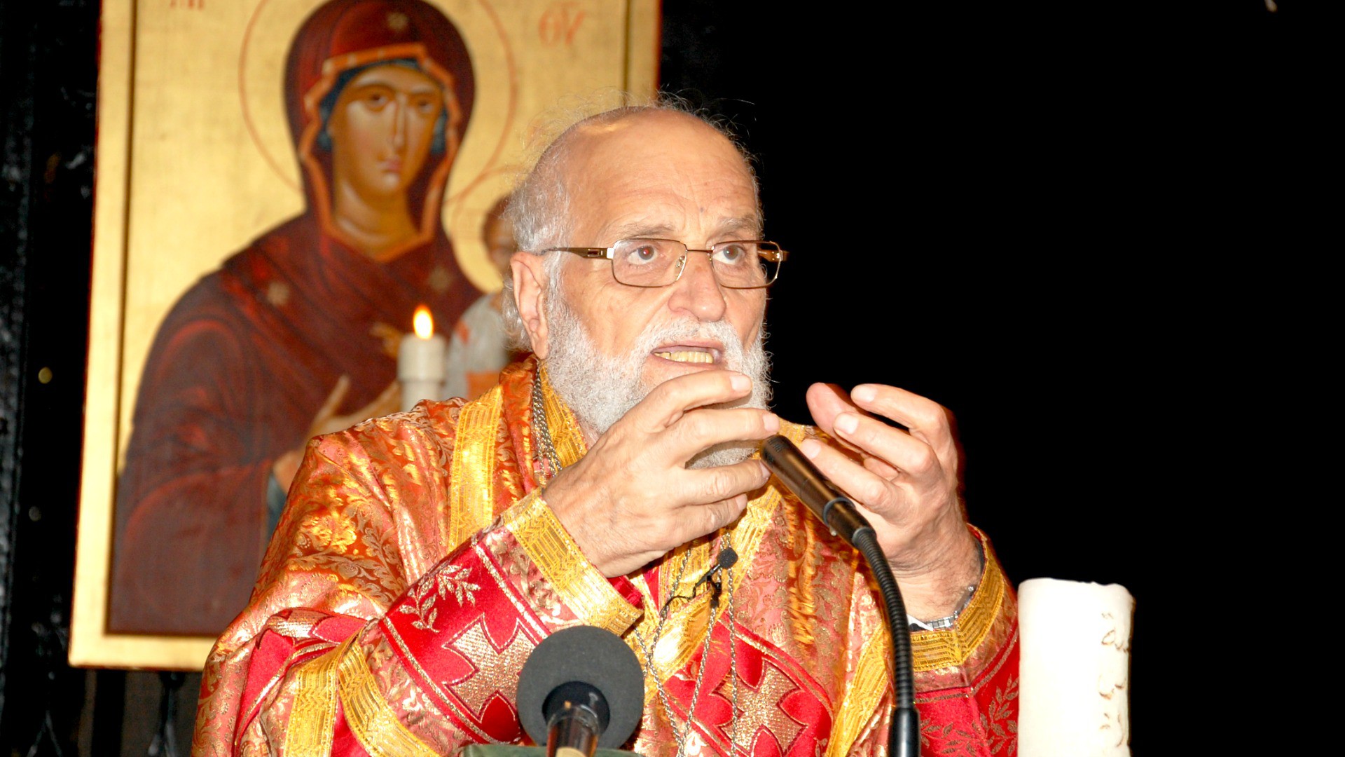 Syrie Patriarche Grégoire III Laham, chef de l'Eglise grecque-melkite catholique (Photo: Jacques Berset)
