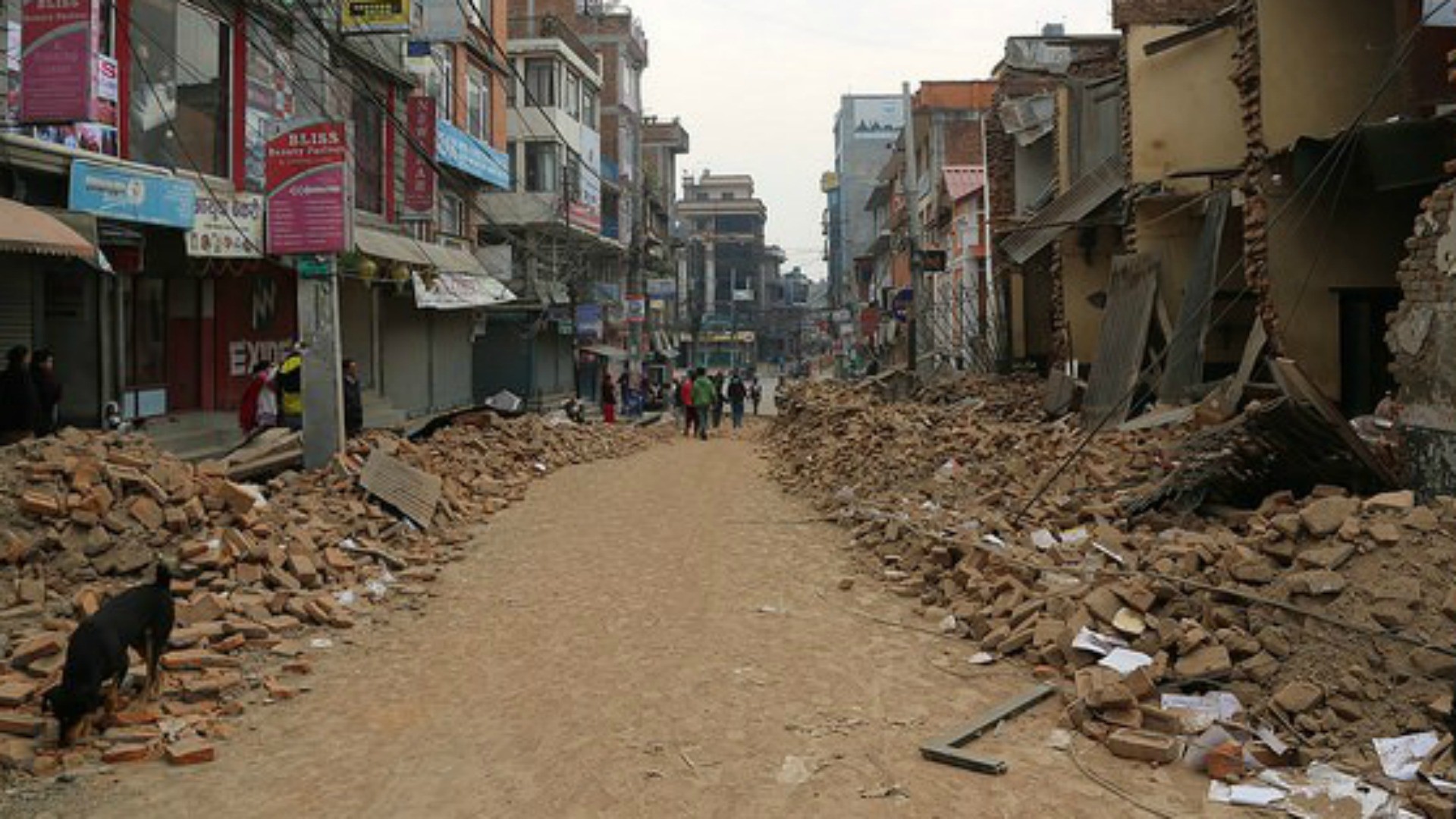Séisme au Népal Dans les rues de Kamandou (Photo: flickr Caritas Australia)