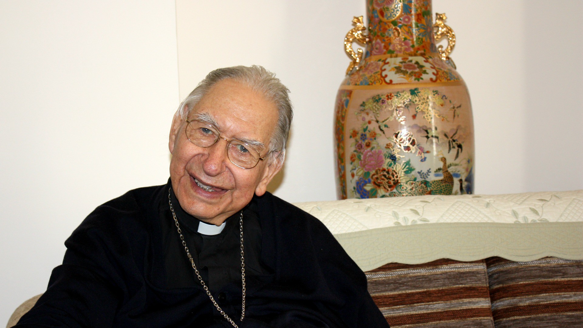 Le cardinal Georges Cottier se réjouit de la prochaine Année sainte de la Miséricorde (Photo:Bernard Bovigny, 2010)