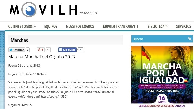 Le Mouvement pour l'intégration et la libération homosexuelles au Chili se bat avec l'Opus Dei sur le nom Opus Gay