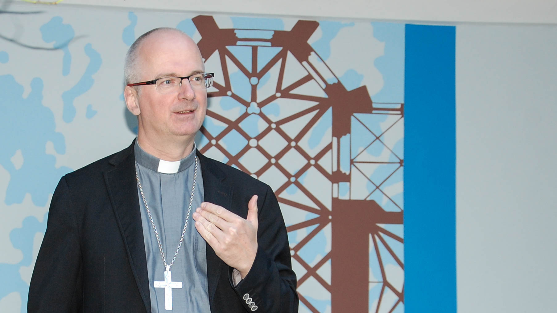 Pour Mgr Charles Morerod, l'Eglise ne peut pas être indifférente à la pauvreté  (photo Jacques Berset) 