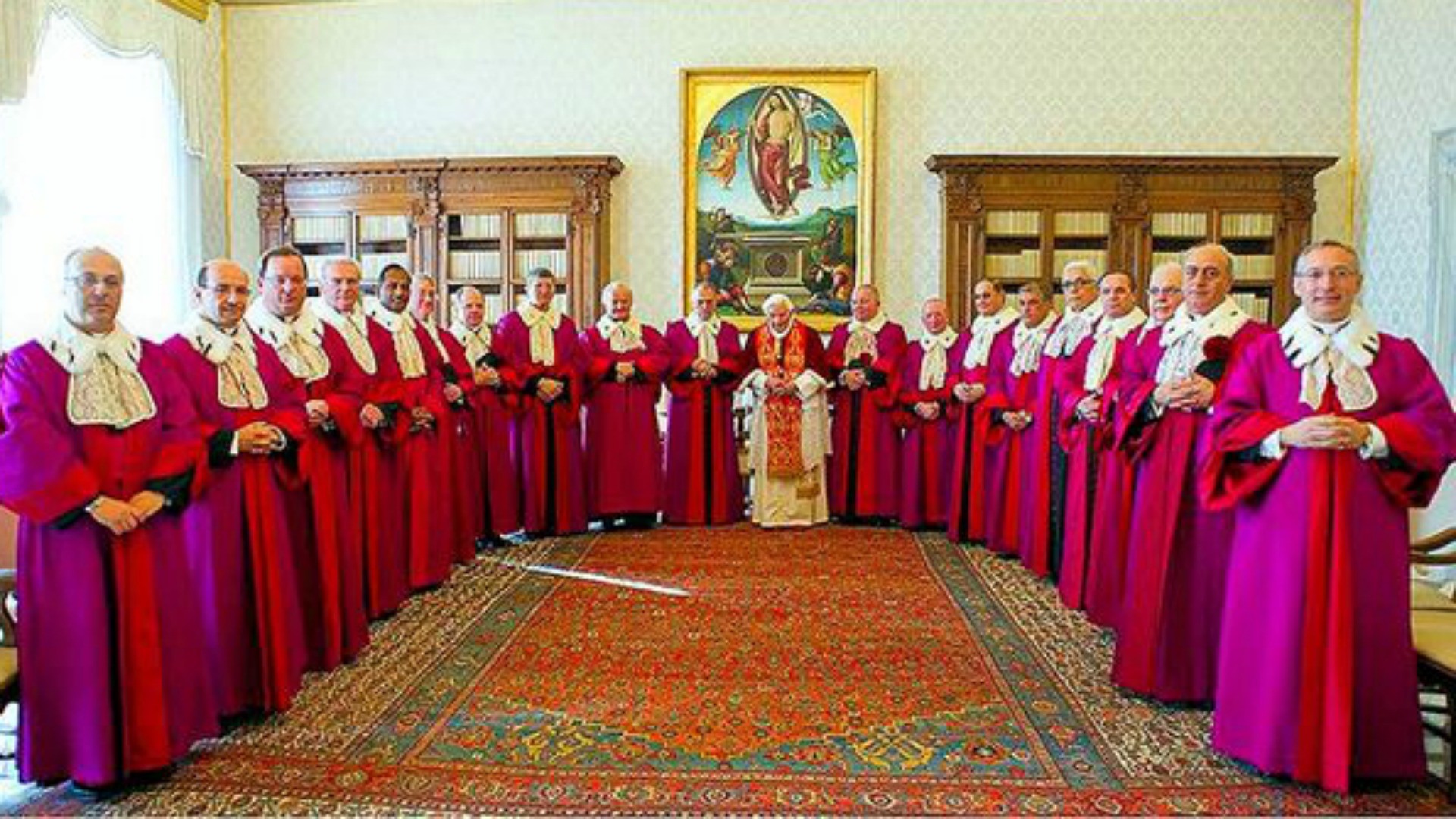 La rote romaine rencontre Benoît XVI en 2013 (Image: benoit-et-moi.fr)