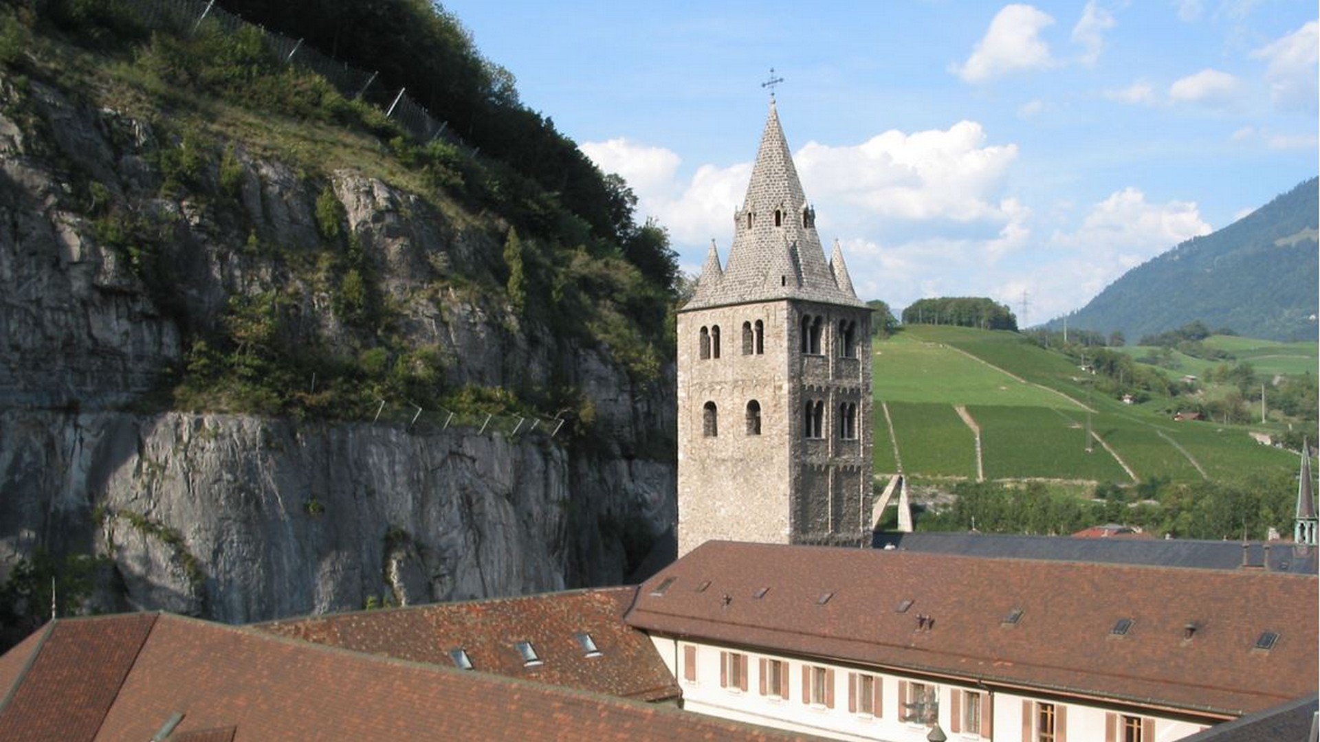 Vue sur les toits de l'Abbaye de Saint-Maurice d'Agaune |  © Abbaye de Saint-Maurice - Olivier Roduit