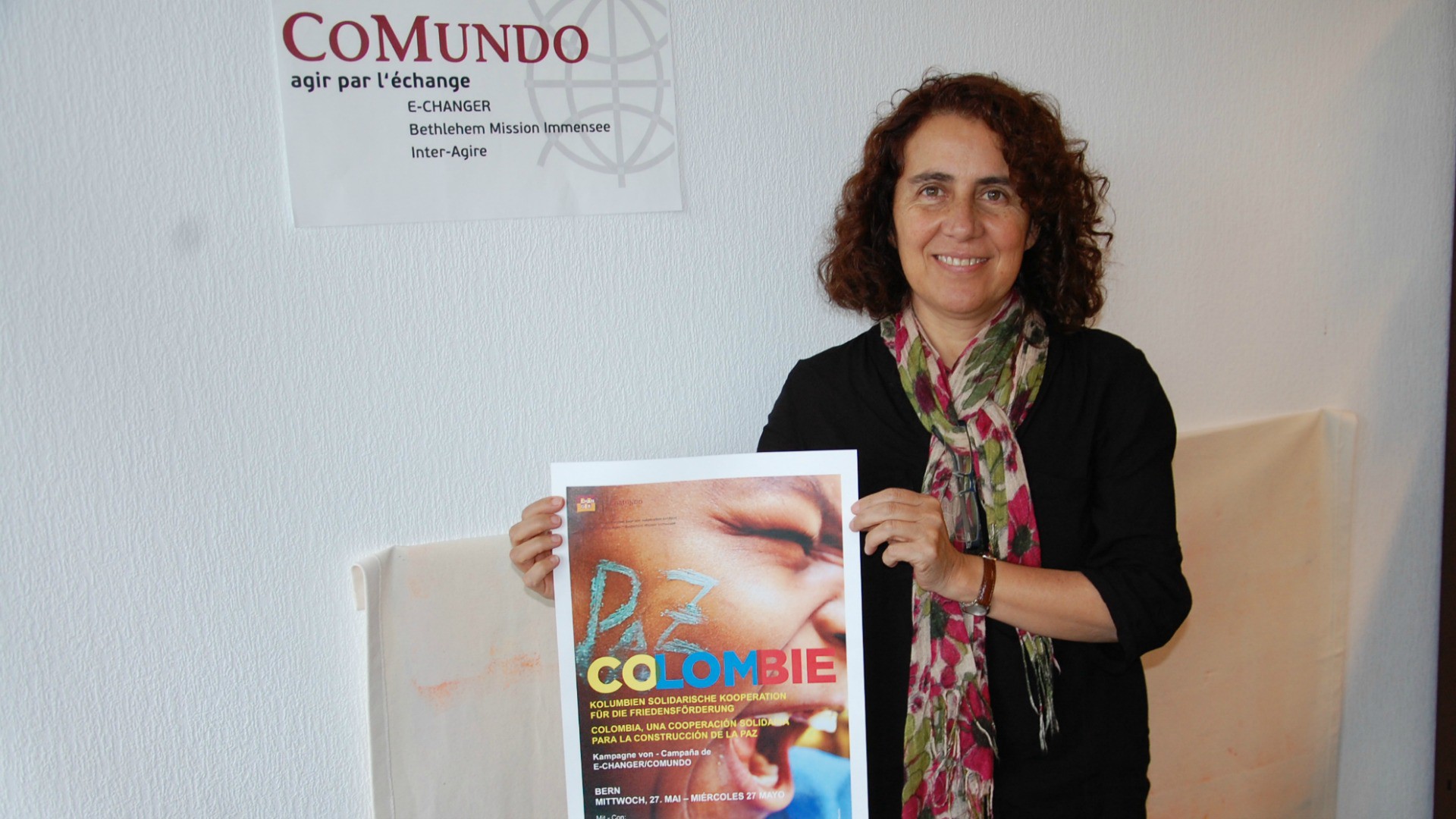 Angela Ospina, directrice du Centre d’accompagnement psychosocial CAPS à Bogota (Photo:  Jacques Berset)  