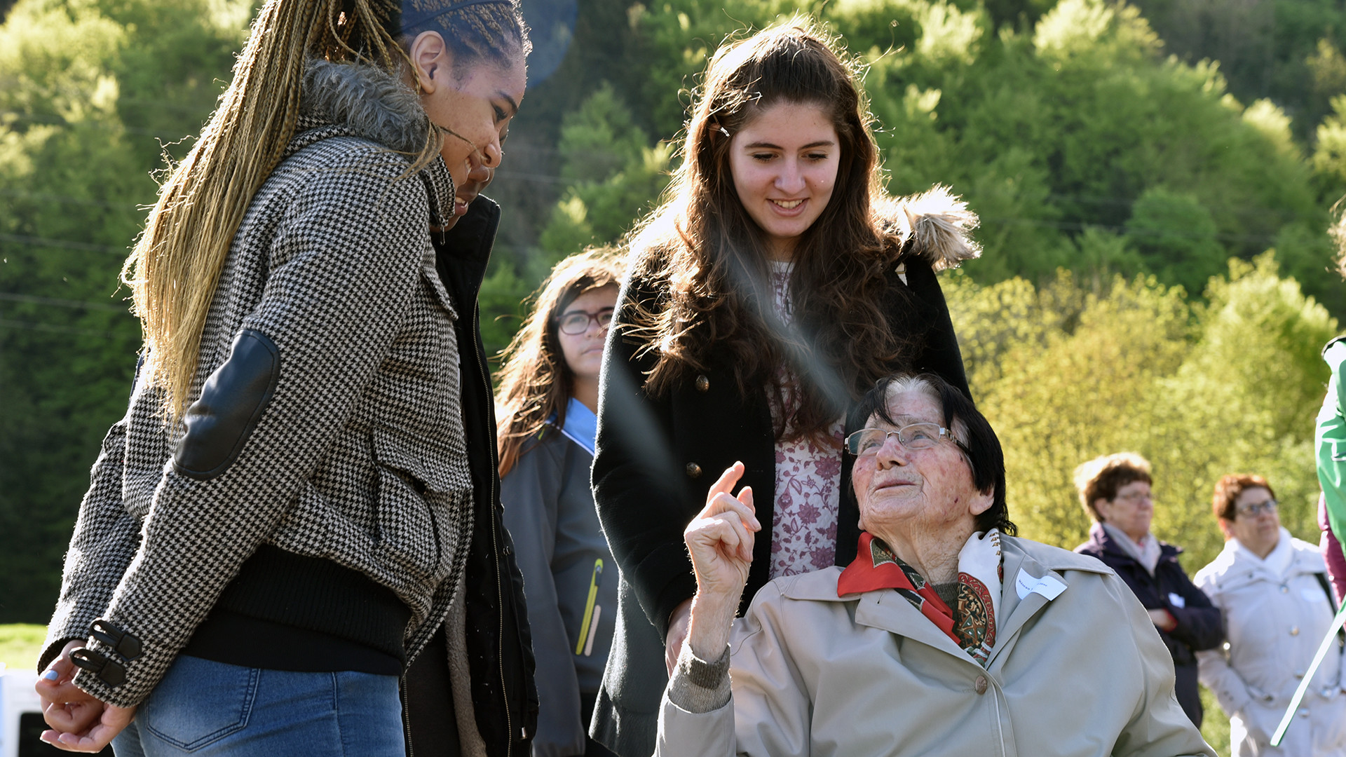 Les jeunes accompagnent les malades depuis 2002 (Photo: Pierre Pistoletti)