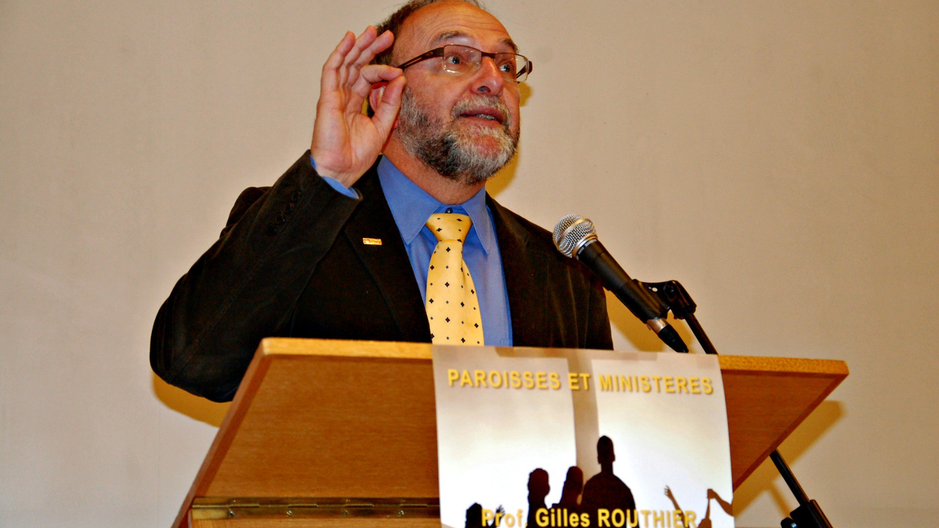 Université Laval, Québec  Gilles Routhier, doyen de la Faculté de théologie et de sciences religieuses   (Photo: Jacques Berset)