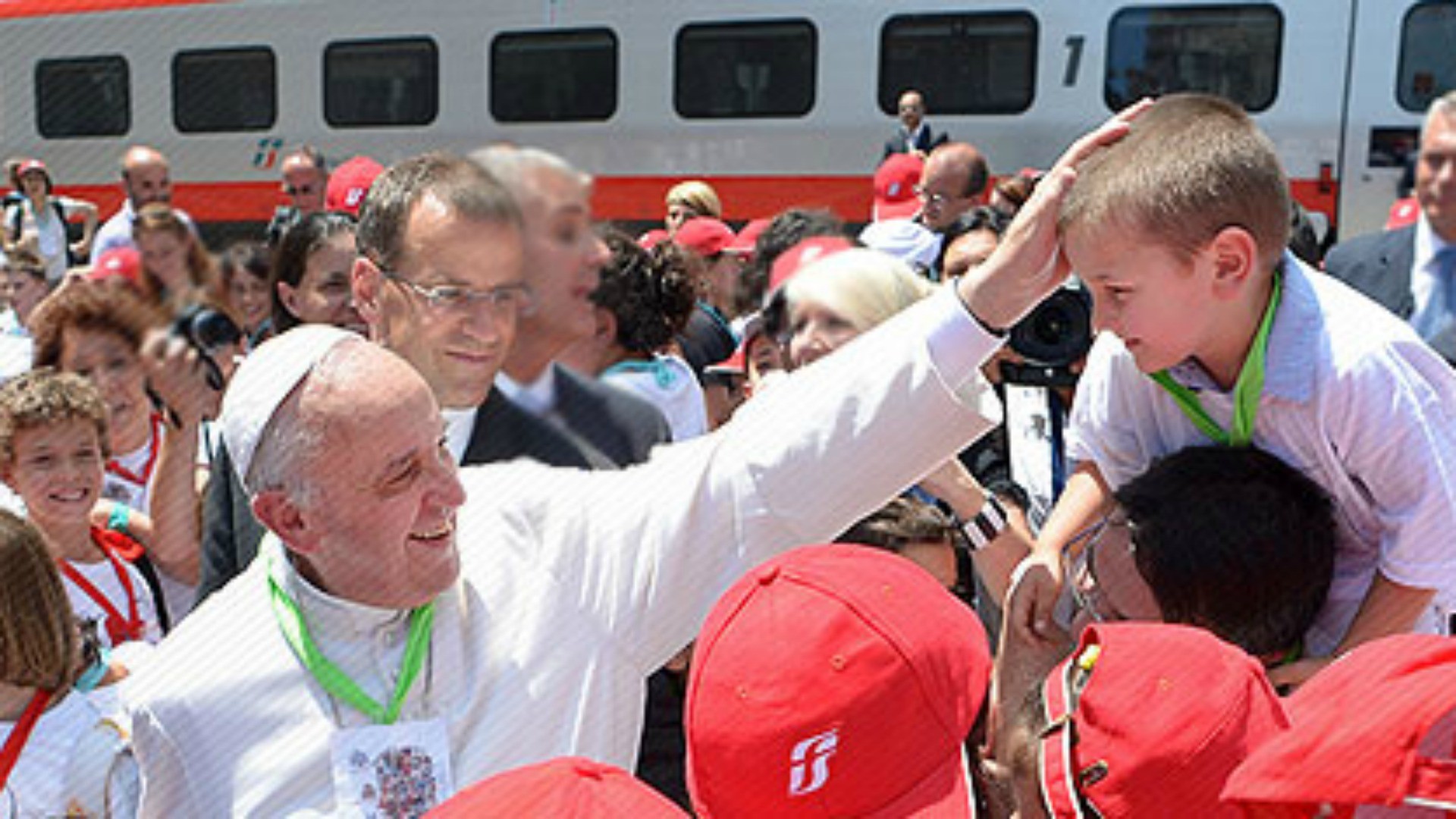 Le 'train des enfants' en gare du Vatican en 2015 (Photo: news.va)