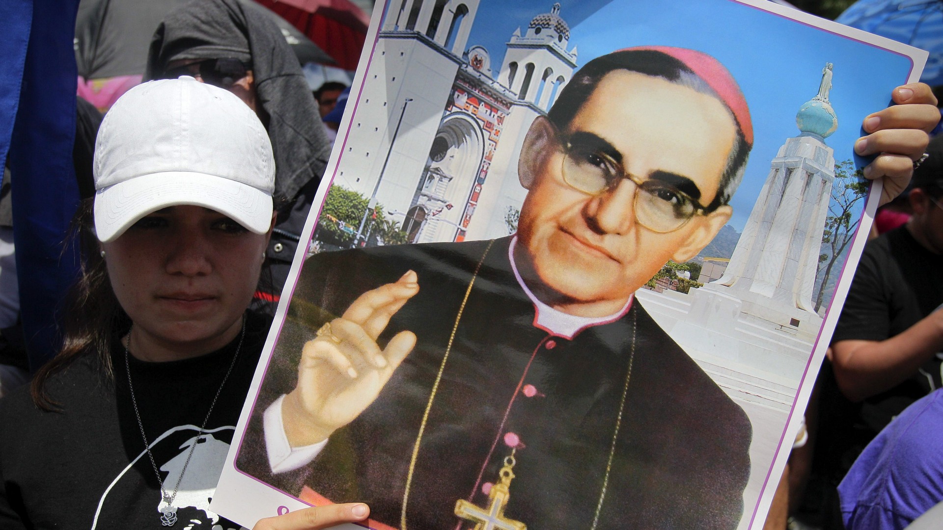 Béatification de Mgr Oscar Romero, le 23 mai 2015 à San Salvador (KEYSTONE/EFE/Rodrigo Sura)