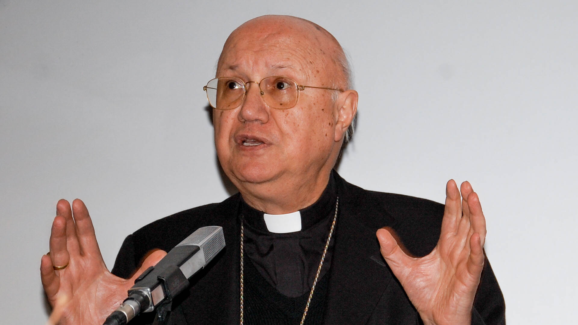 Mgr Claudio Maria Celli, président du Conseil pontifical pour les communications sociales. | © Jacques Berset