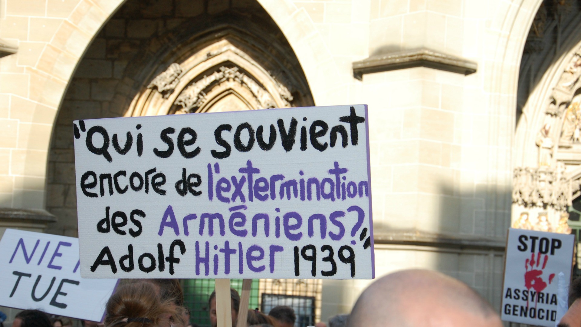 100 ans du génocide des chrétiens de l'Empire ottoman Manifestation du 24 avril 2015 à Berne (Photo: Jacques Berset)