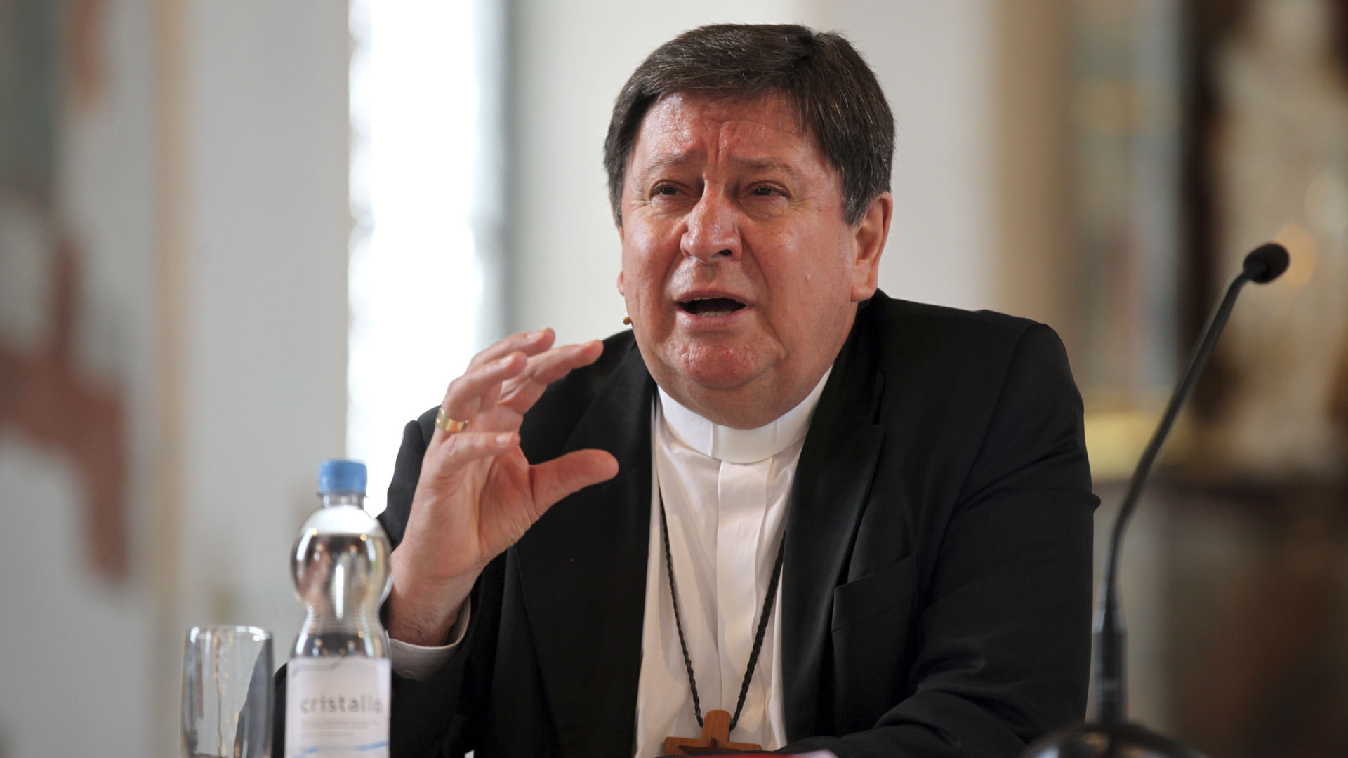 Le cardinal Joao Braz de Aviz, préfet de la Congrégation pour les instituts de vie consacrée et les sociétés de vie apostolique  (Photo; Bernard Hallet)