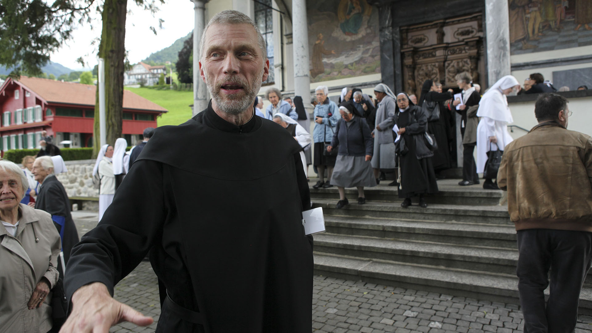 Peter von Sury, président de l'Union des supérieurs majeurs religieux de Suisse (USM) à Sachseln le 23 juin 2015 pour la  Journée de la vie consacrée. (Photo: Bernard Hallet)