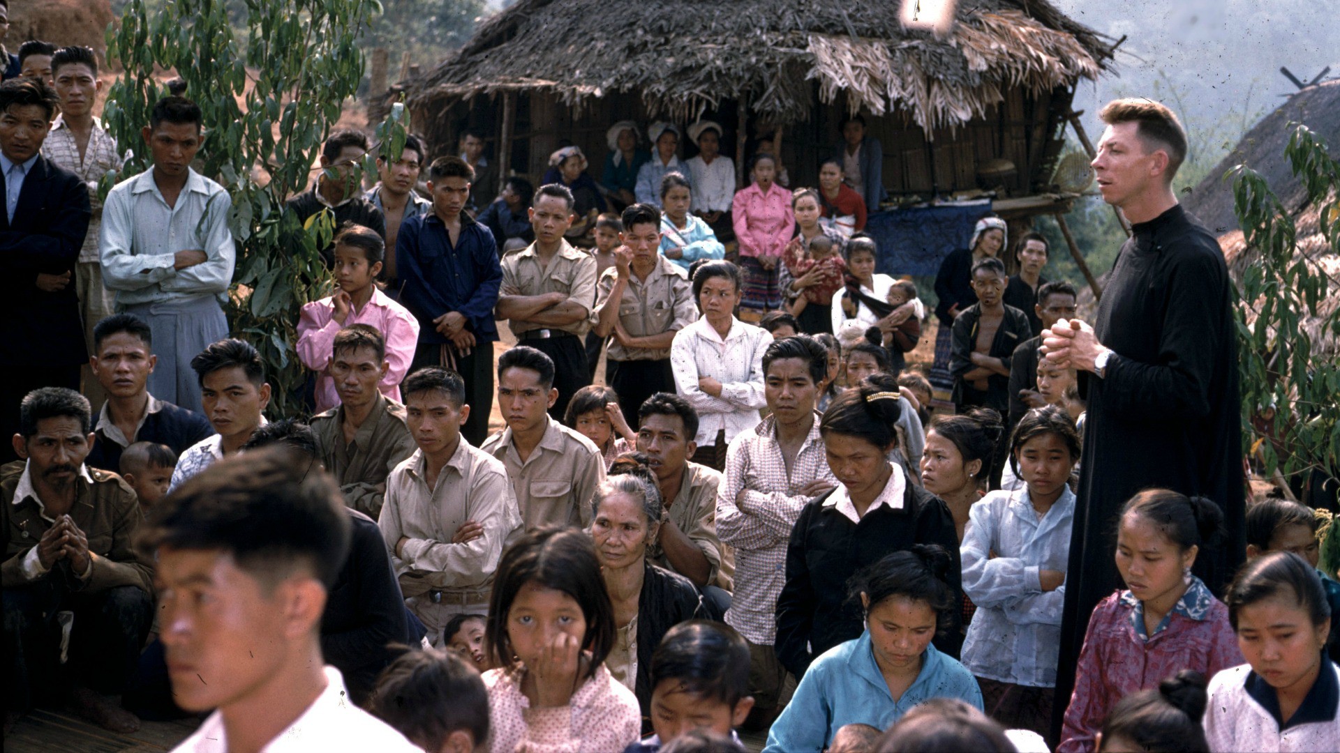 Le père Jean Wauthier (à dr.), missionnaire oblat de Marie Immaculée, sera exécuté par la guérilla dans la nuit du 16 décembre 1967. (Photo: OMi-France) 