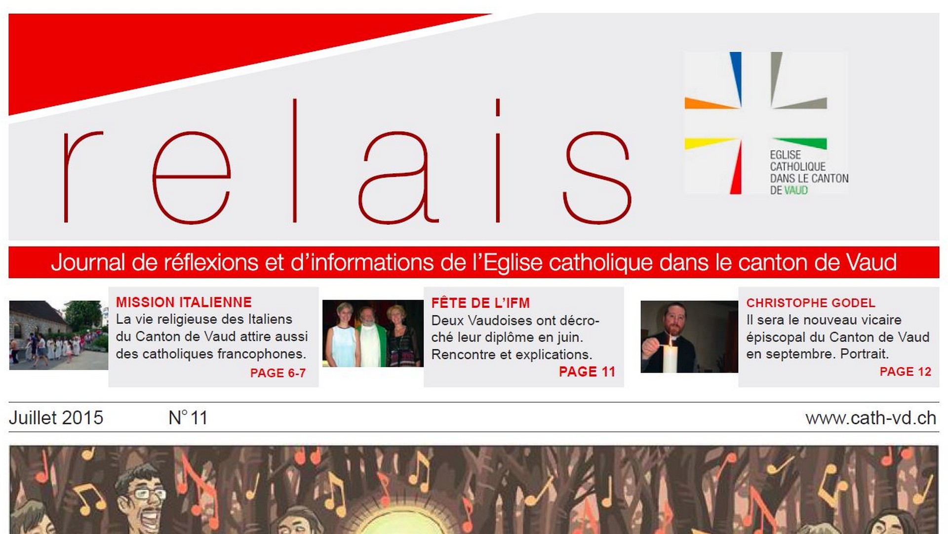 'relais', le journal de l'Eglise catholique dans le canton de Vaud 