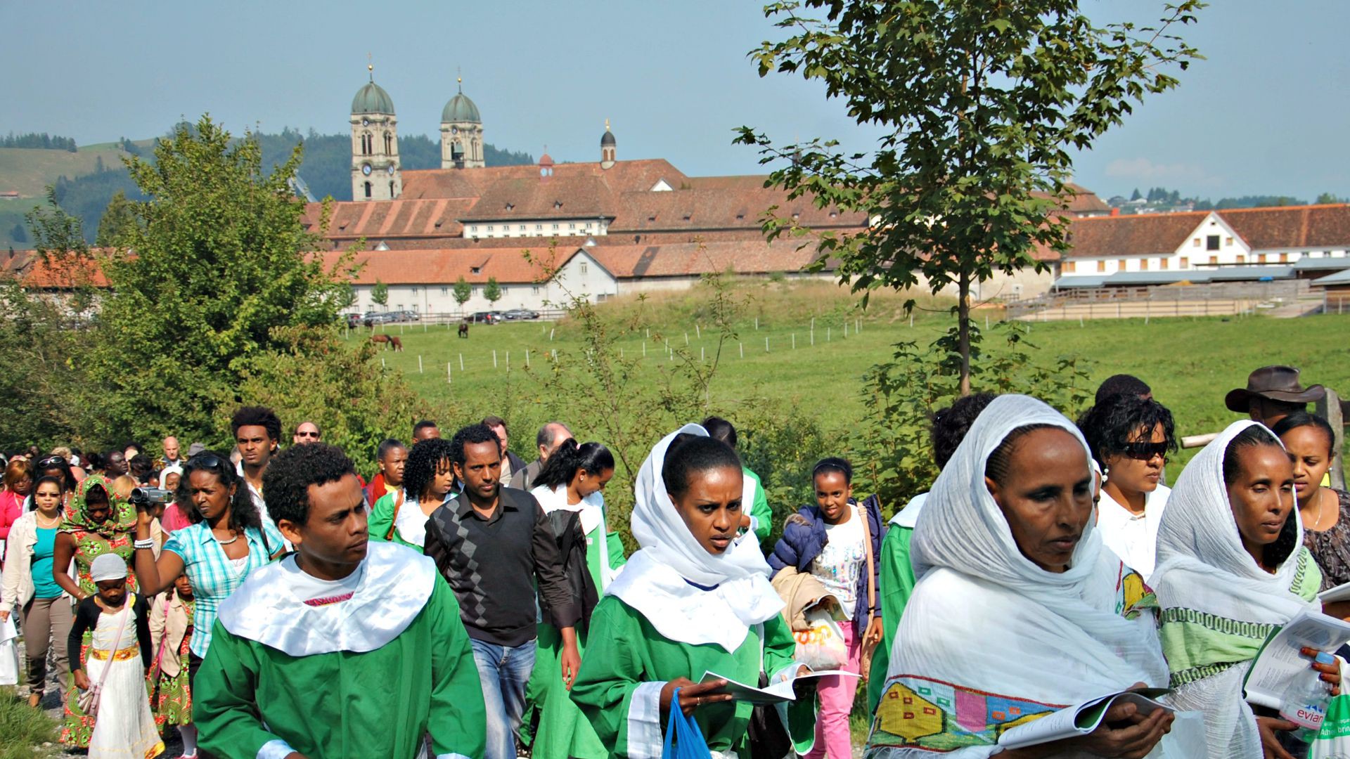Les Africains de Suisse en pèlerinage à  Einsiedeln  (Photo: Jacques Berset)