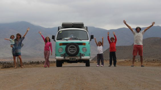 La famille argentine en route vers Philadelphie (Photo:http://americaenfamilia.com/)