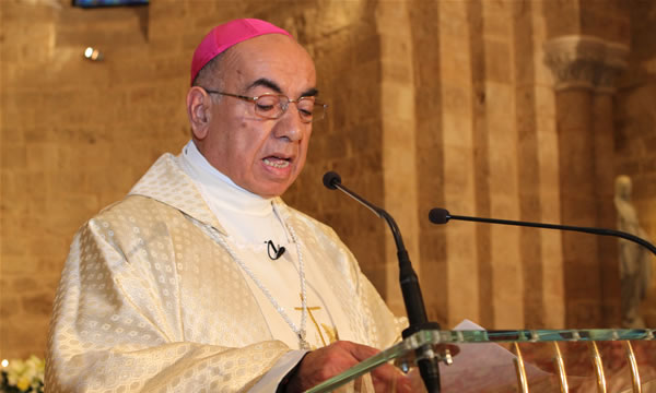 Alep Mgr Abou Khazen, vicaire apostolique  des catholiques latins (Photo: www.terrasanta.net)