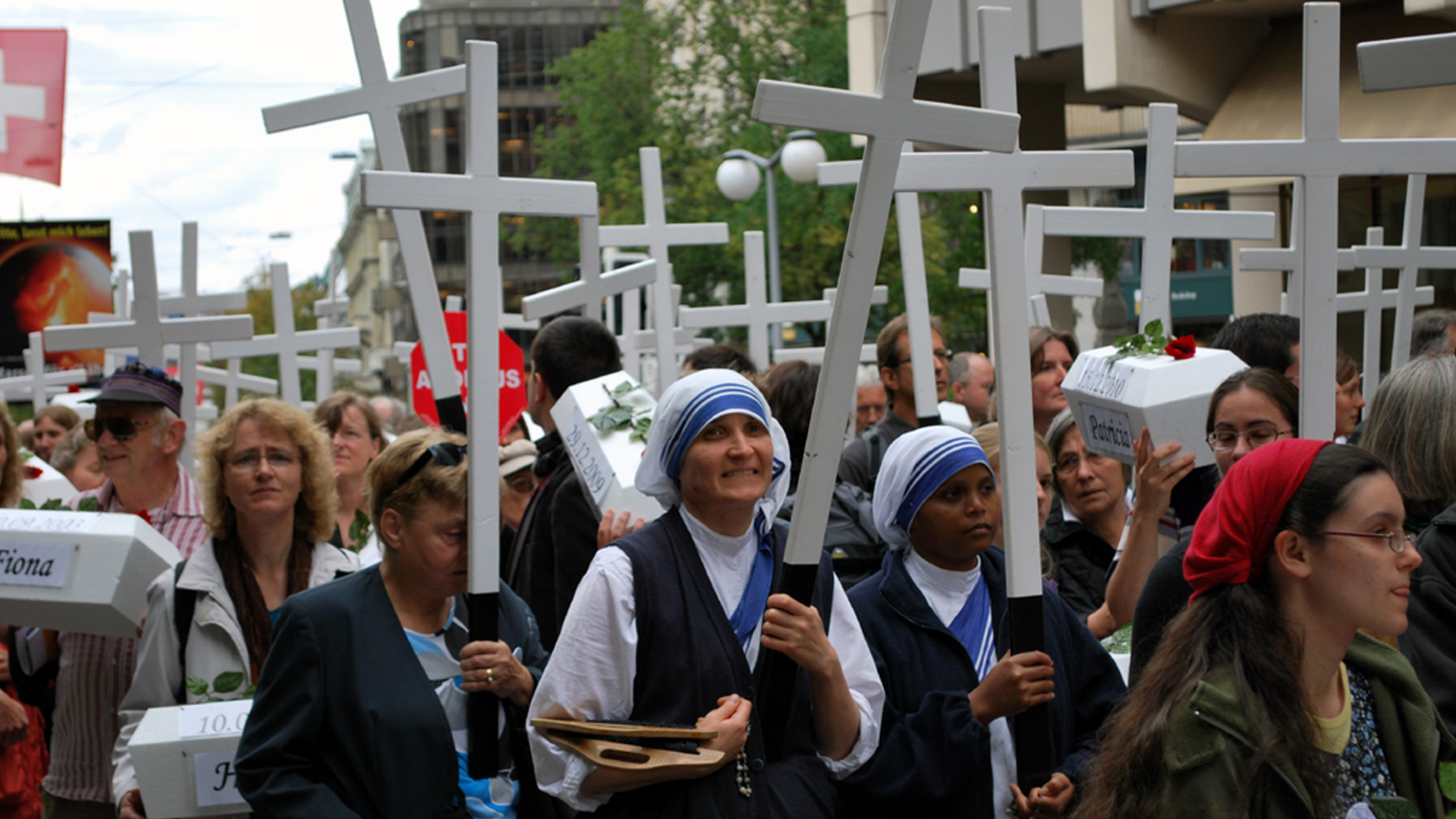 Participants à la "Marche pour la vie", en 2010 (Photo:Barbara Ludwig)