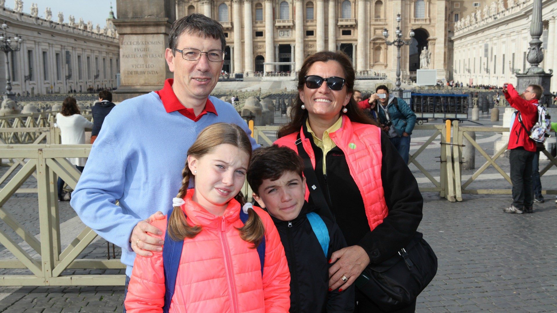 Bruno, Elvira et leurs enfants. (Photo: Bernard Hallet)