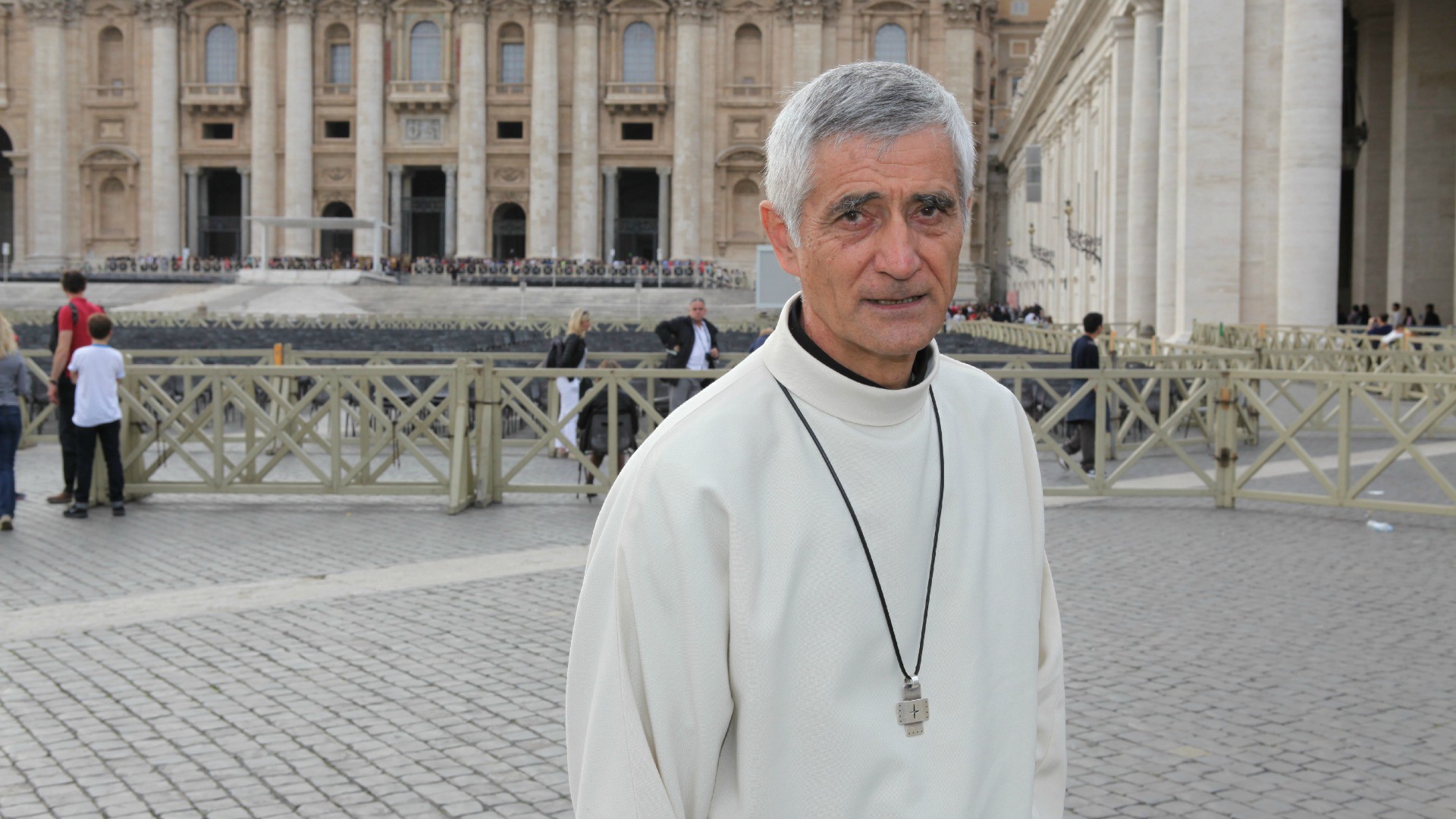 Rome le 25 octobre 2015. Mgr Jean-Marie Lovey, évêque du diocèse de Sion. (Photo: B. Hallet)
