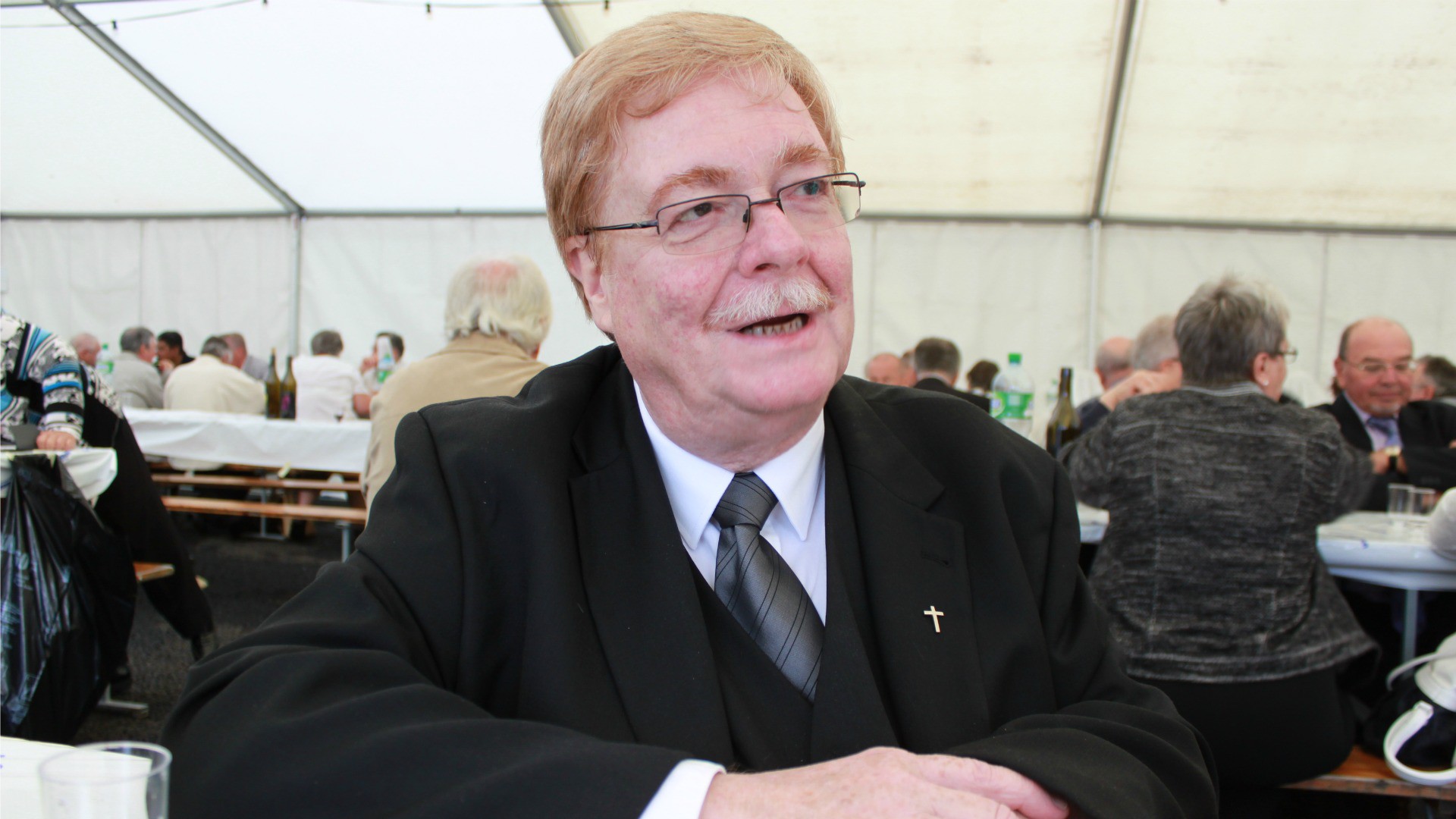 Le chanoine Jean-Jacques Martin, nouveau prévôt du Chapitre cathédral de St-Nicolas (Photo: Bernard Litzler)