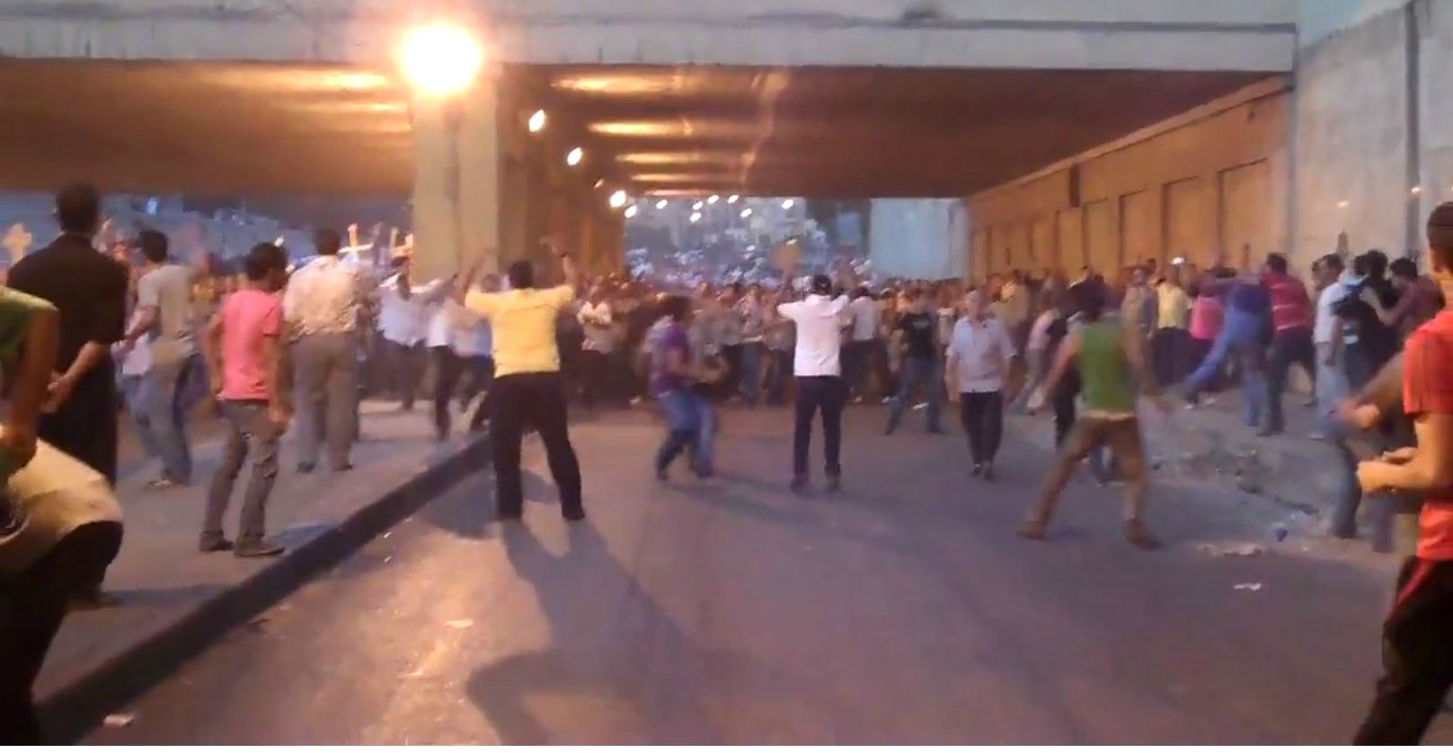 Manifestation de Maspero, le 9 ocotbre 2011. (Photo: capture-écran).