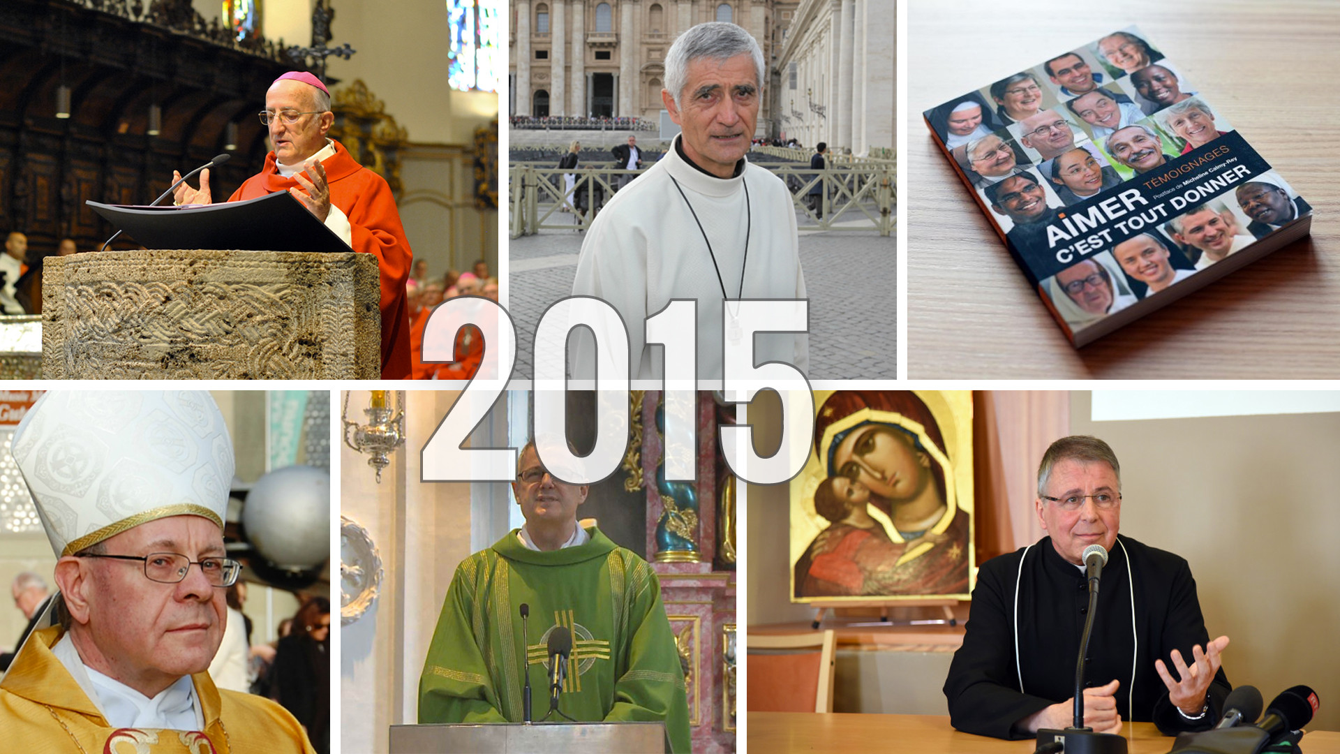 2015 en douze événements marquants (Montage: cath.ch)