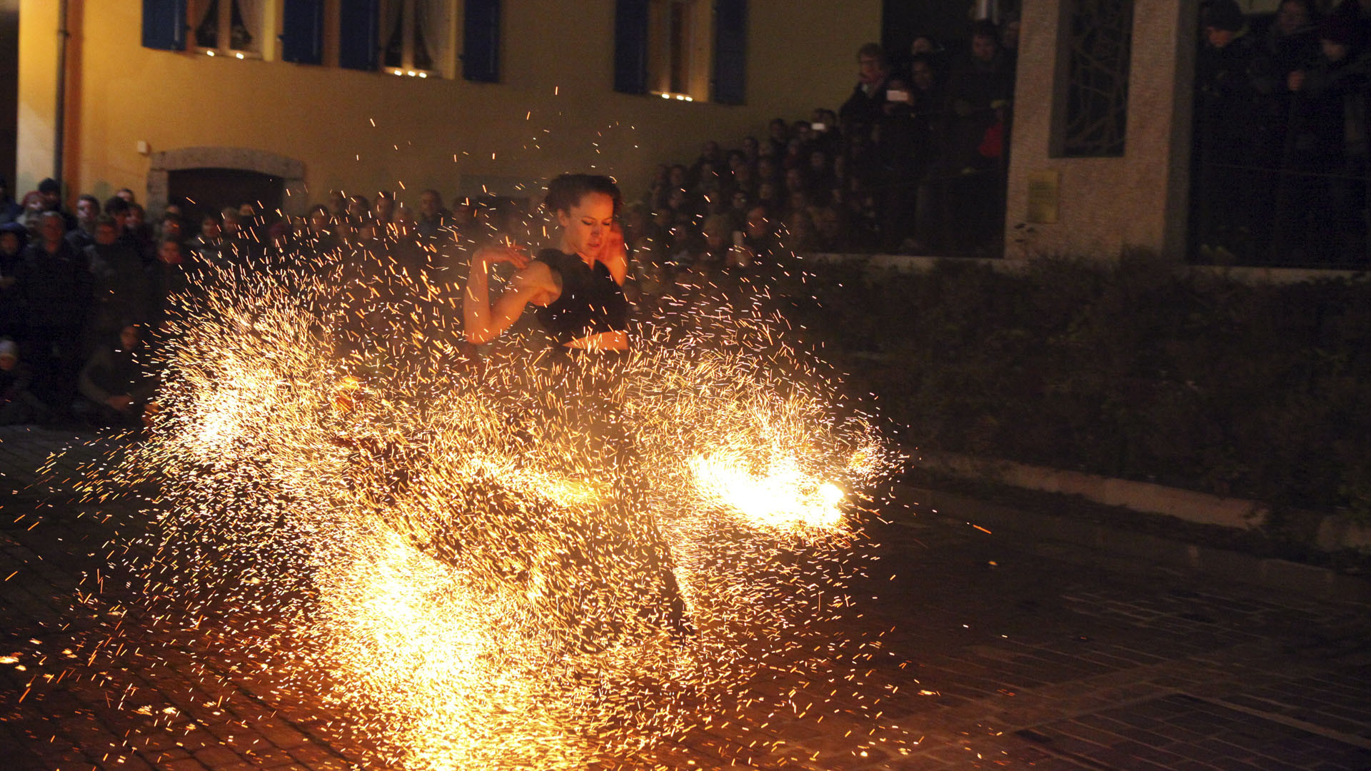 Lumina: Chorégraphie pyrotechnique, décembre 2015 (Photo: B. Hallet)