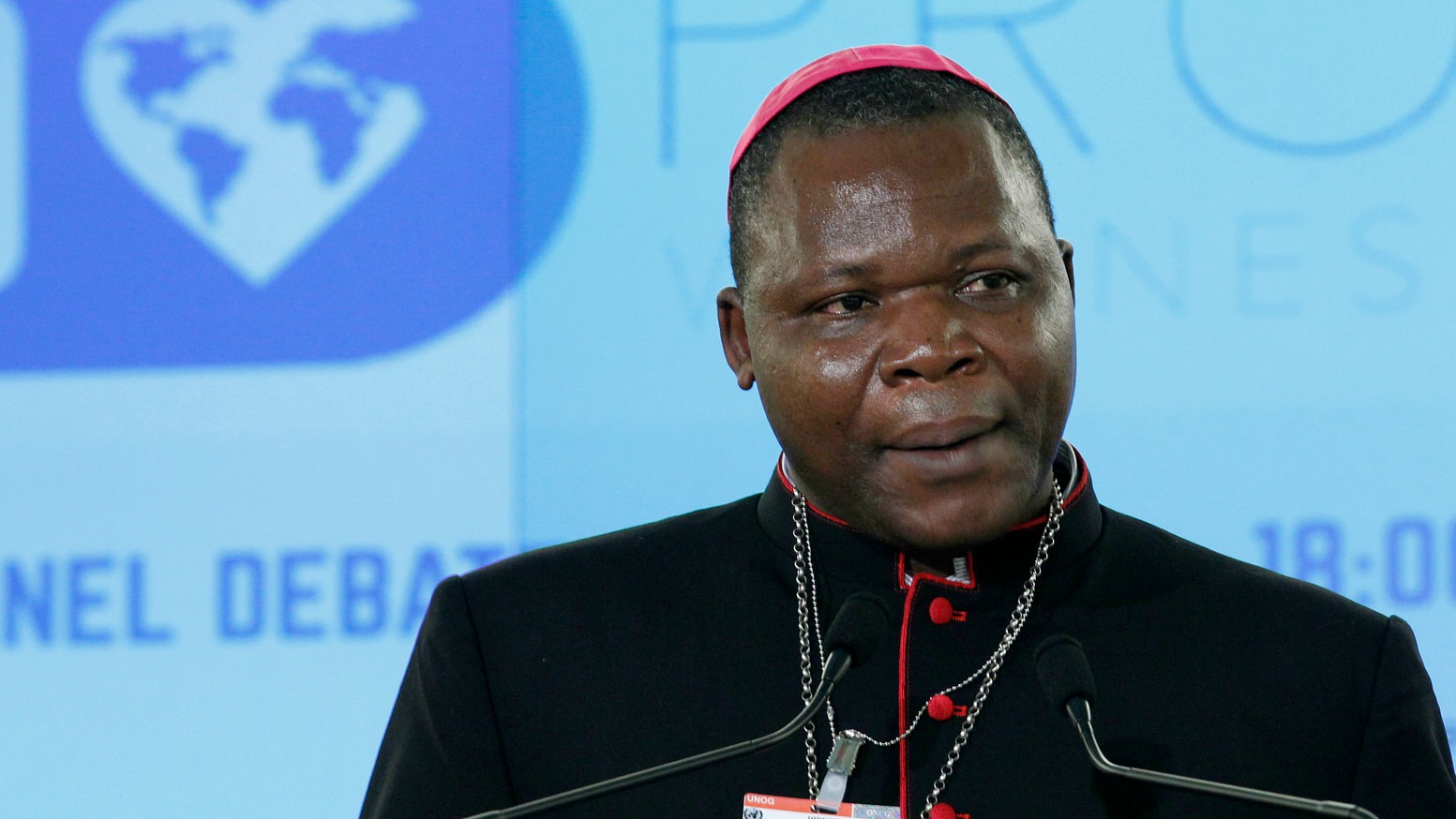 Mgr Dieudonné Nzapalainga, archevêque de Bangui, en République centrafricaine (Photo:UN Geneva/Flickr/CC BY-ND 2.0)