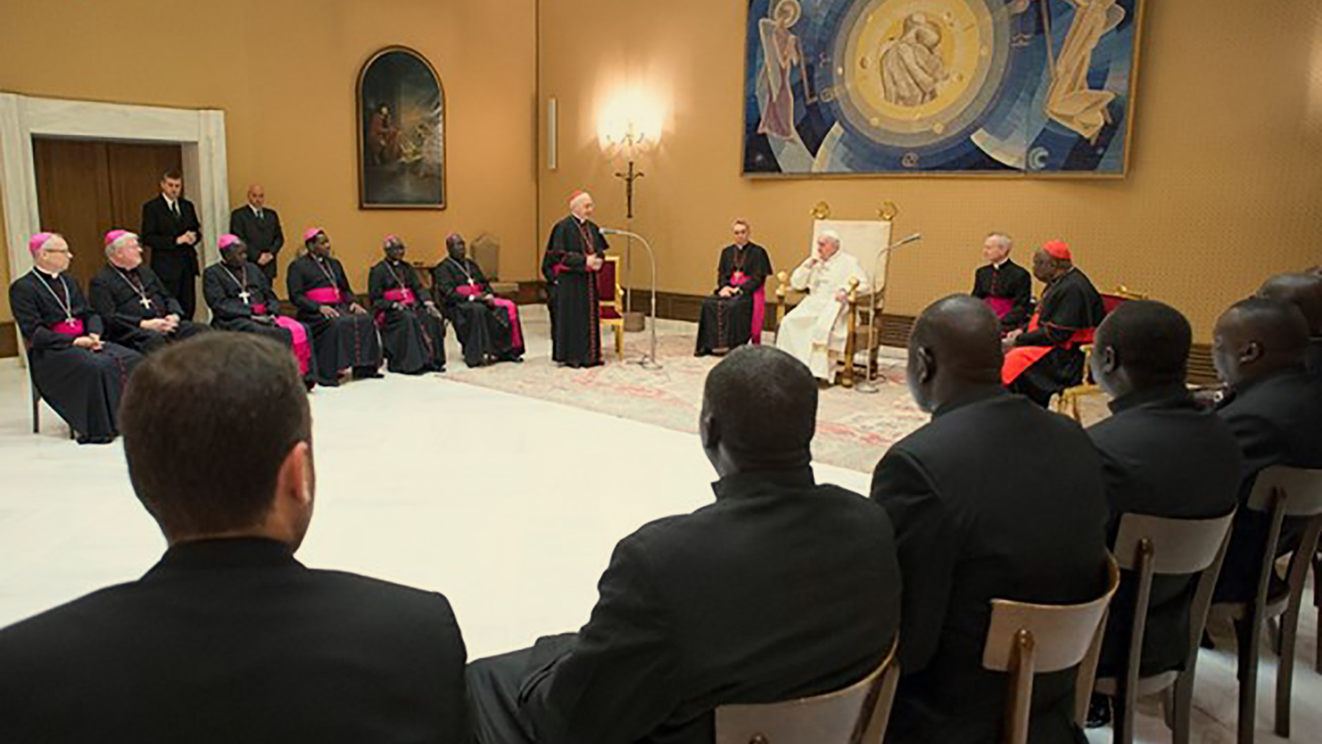 Vingt évêques du Soudan en réunion avec le pape à Rome (Photo: L'Osservatore Romano)