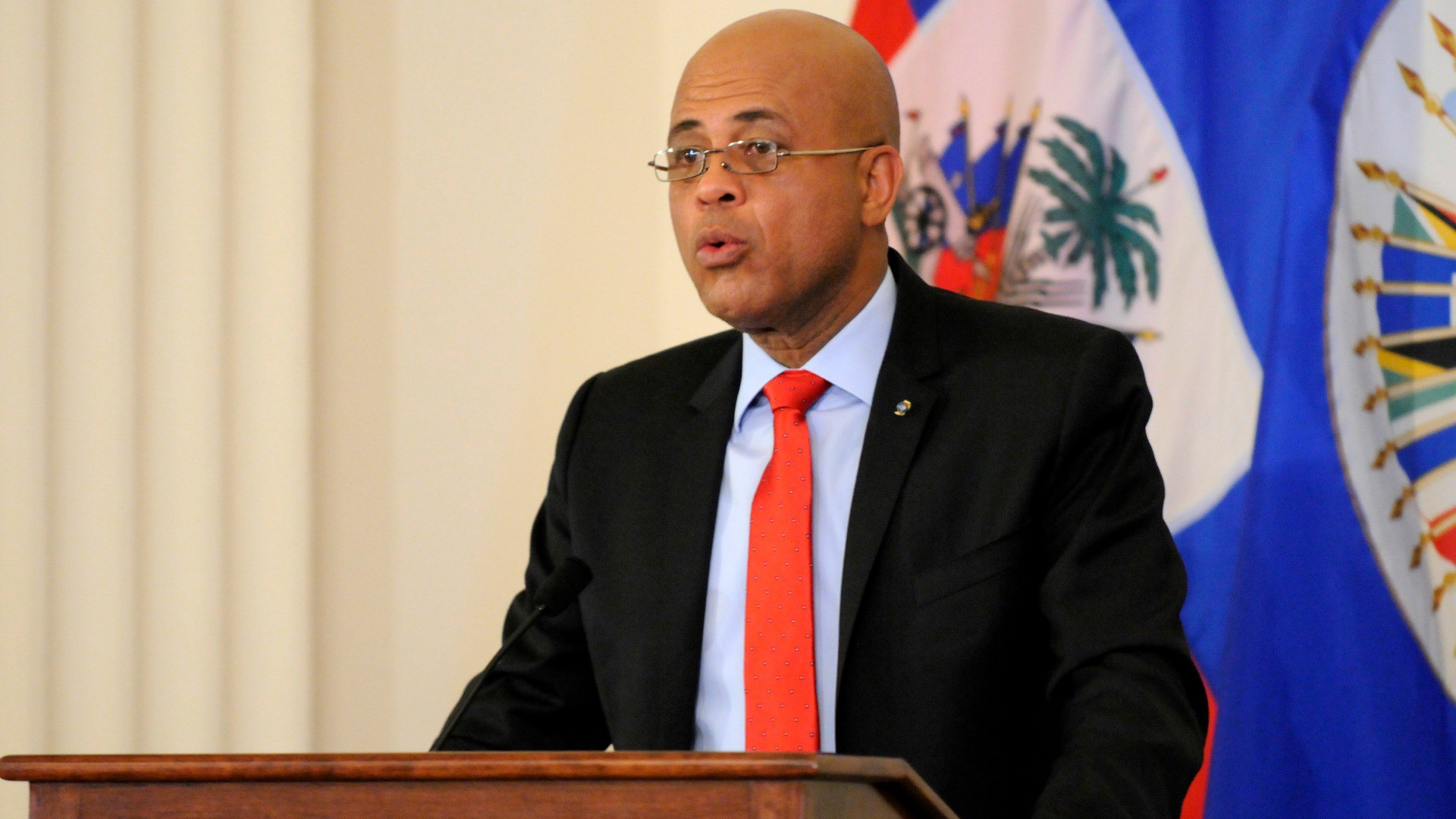 Michel Martelly, le président d'Haïti avait réaffirmé la tenue des élections ce dimanche 24 janvier. Elles ont été reportées à une date ultérieure. (Photo: Flickr/J. Manuel Herrera-OAS/CC BY-NC-ND 2.0)  