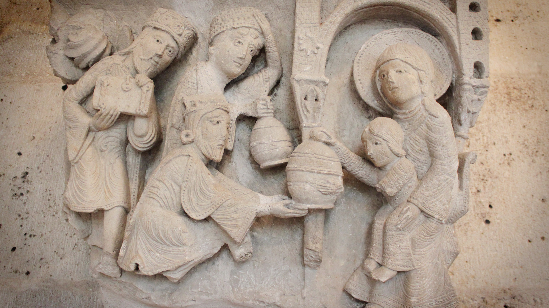 "L'adoration des mages", Cathédrale Saint-Lazare d'Autun (Photo: Bernard Litzler)