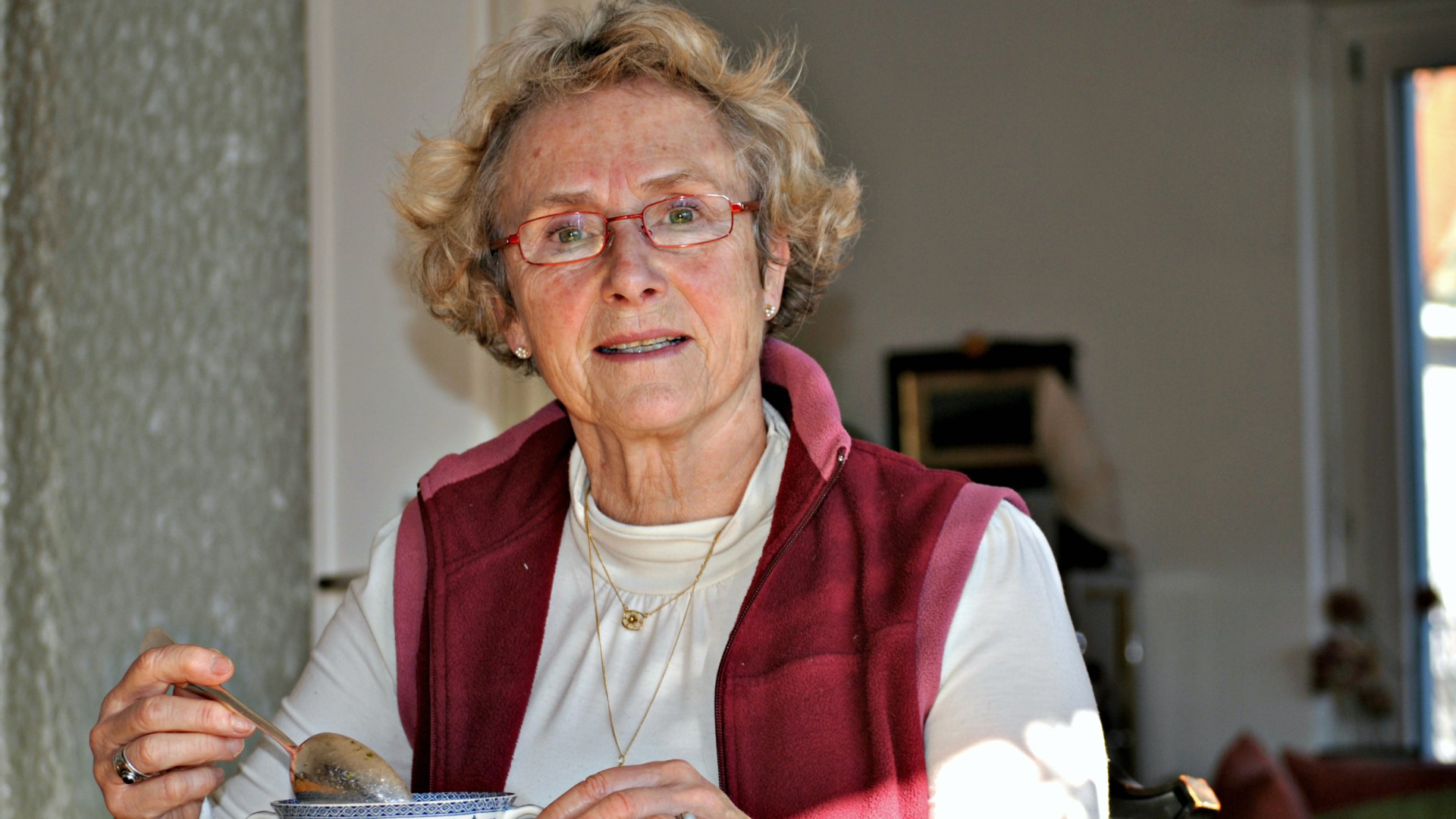 Maryvonne Ding, fidèle de la paroisse St-Pierre, à Fribourg (Photo:Raphaël Zbinden)