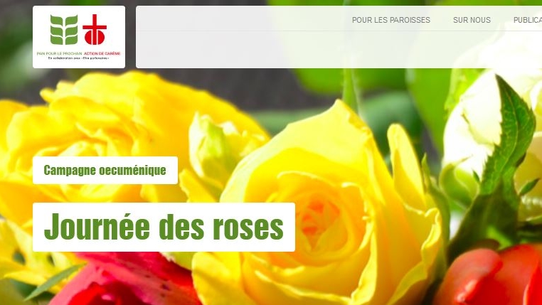 La traditionnelle Journée des roses de l'Action de  Carême et de Pain pour le prochain 2020 a été annulée | voir-et-agir.ch) 