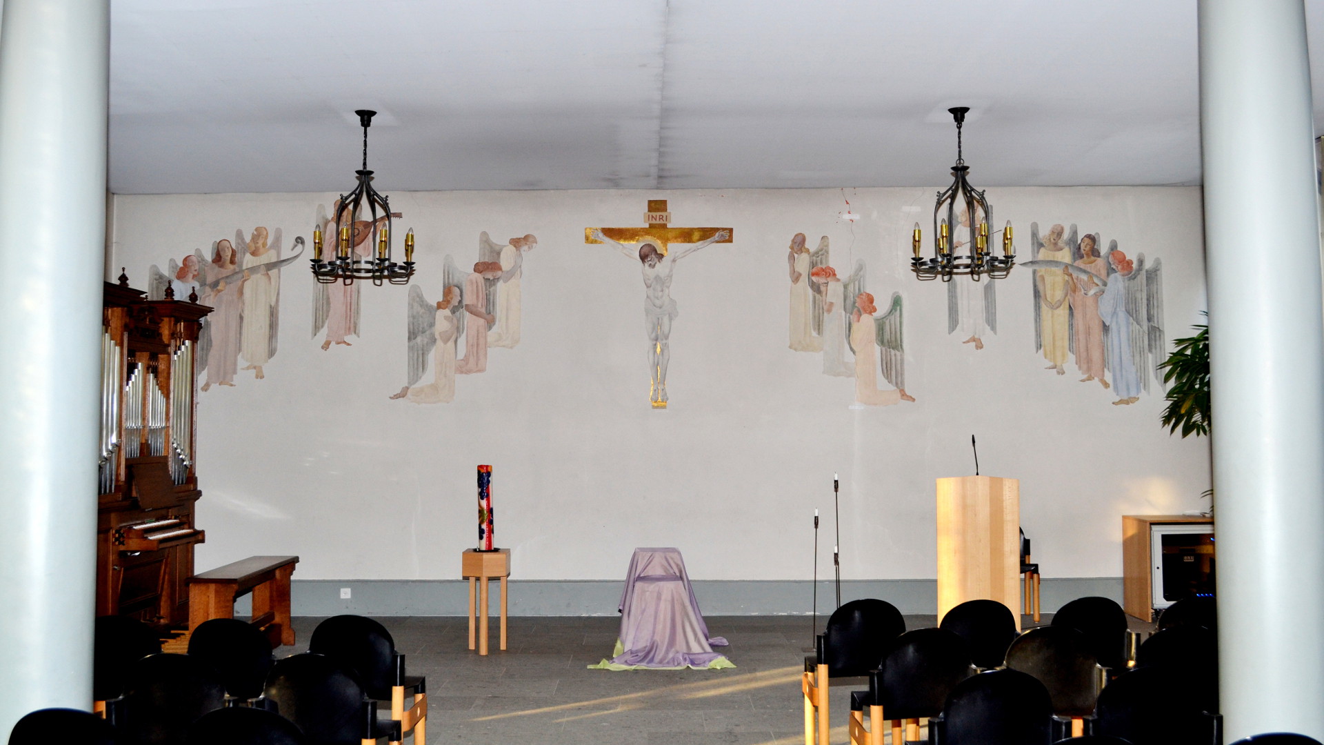 La chapelle du cimetière communal de Friedental, à Lucerne (photo Sylvia Stam) 