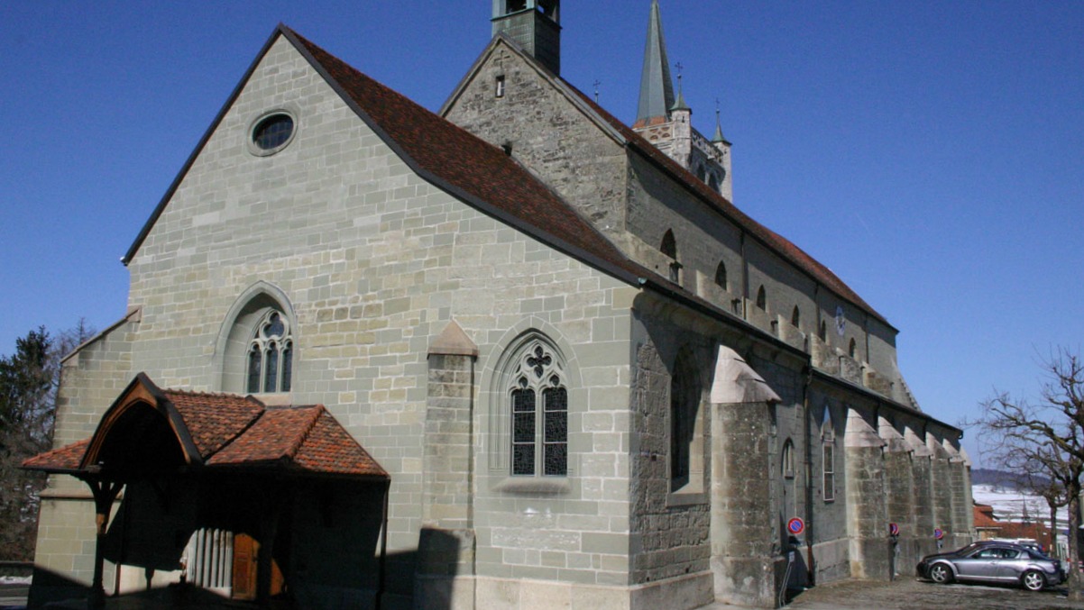 La communauté portugaise s'est recueillie dans la collégiale de Romont (Photo:Arnaud Gaillard/Wikimedia Commons/CC BY-SA 2.0)