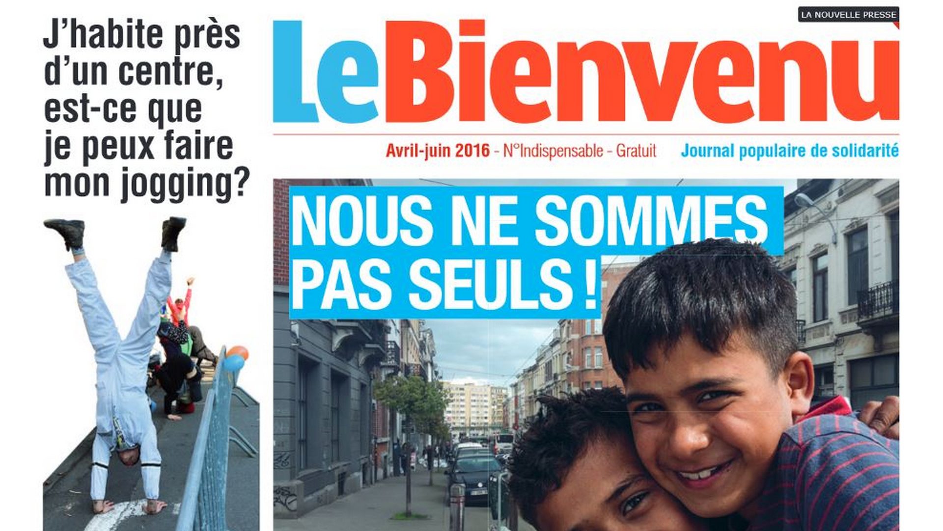 Le Bienvenu, journal belge contre les préjugés envers les réfugiés (capture d'écran)