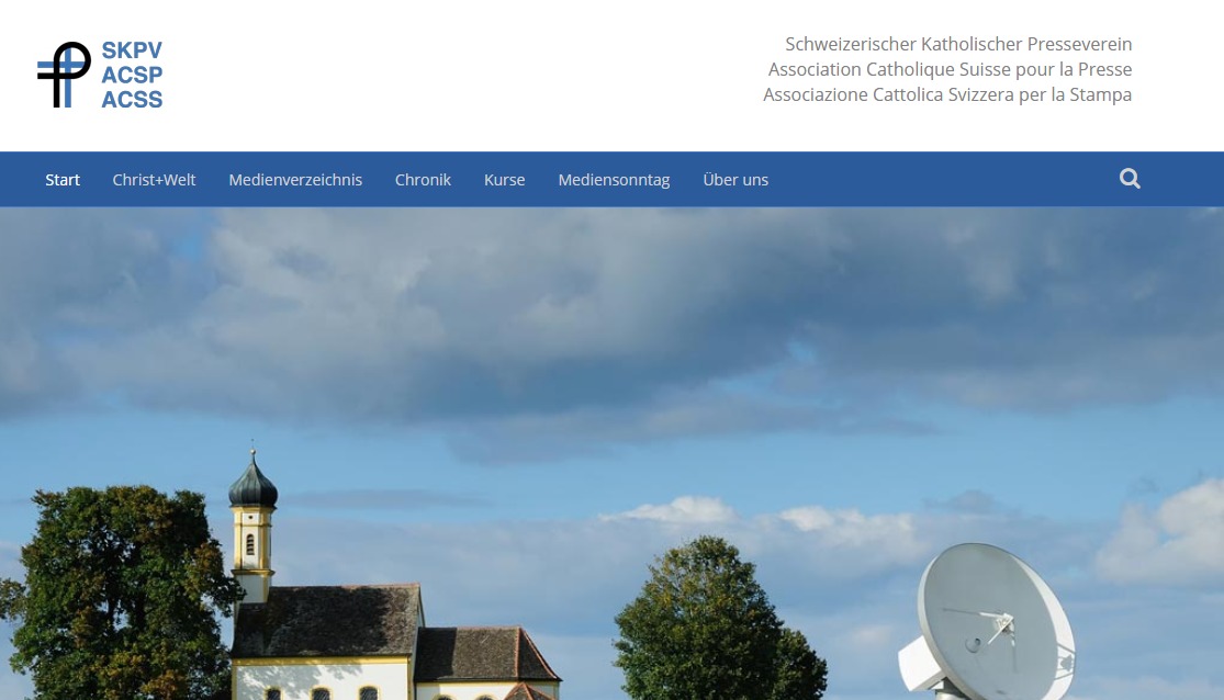 L'ACSP a toujours promu la presse catholique en Suisse (capture d'écran:skpv.ch)